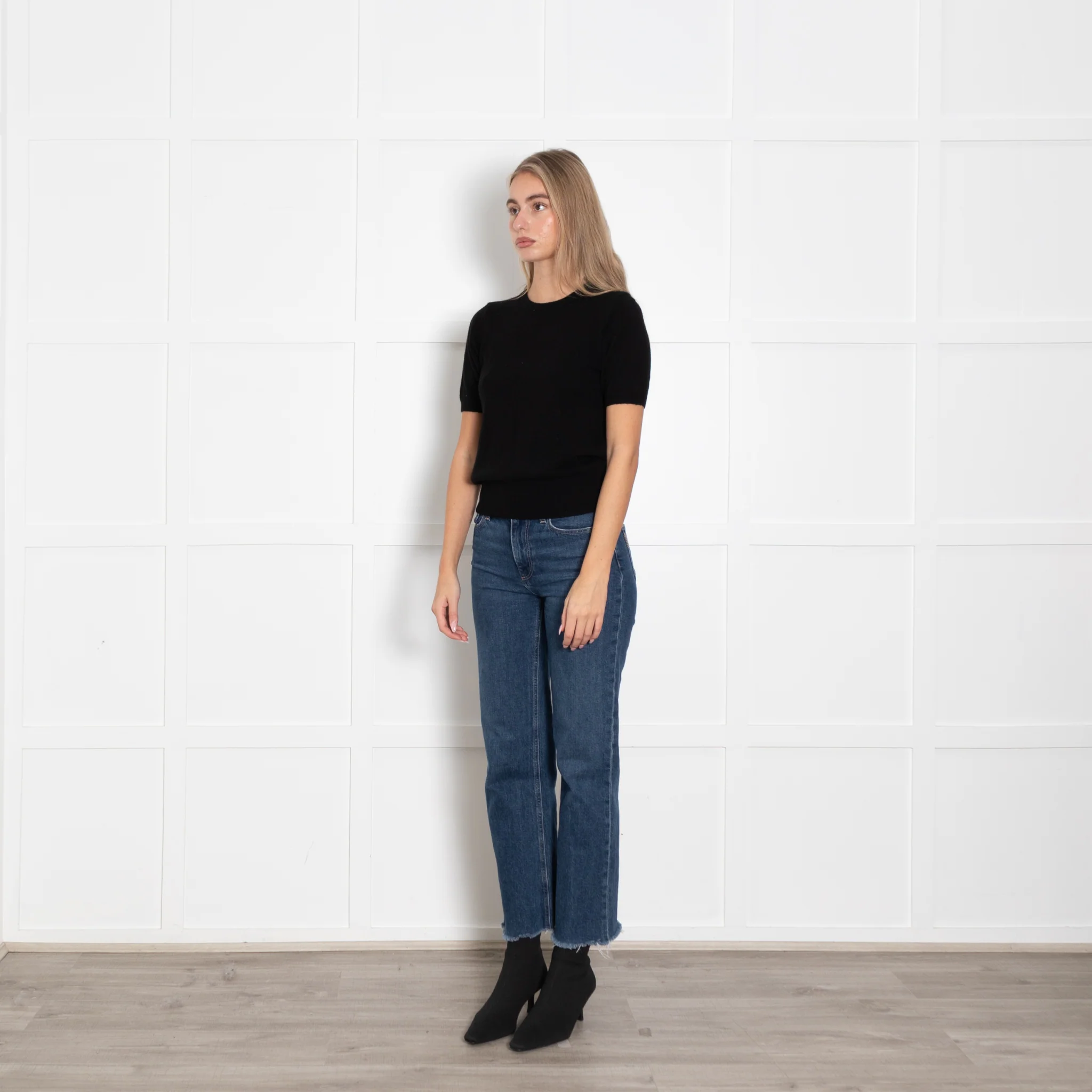 Lingua Franca Black Gratitude Gang Short Sleeve Knit - Image 3
