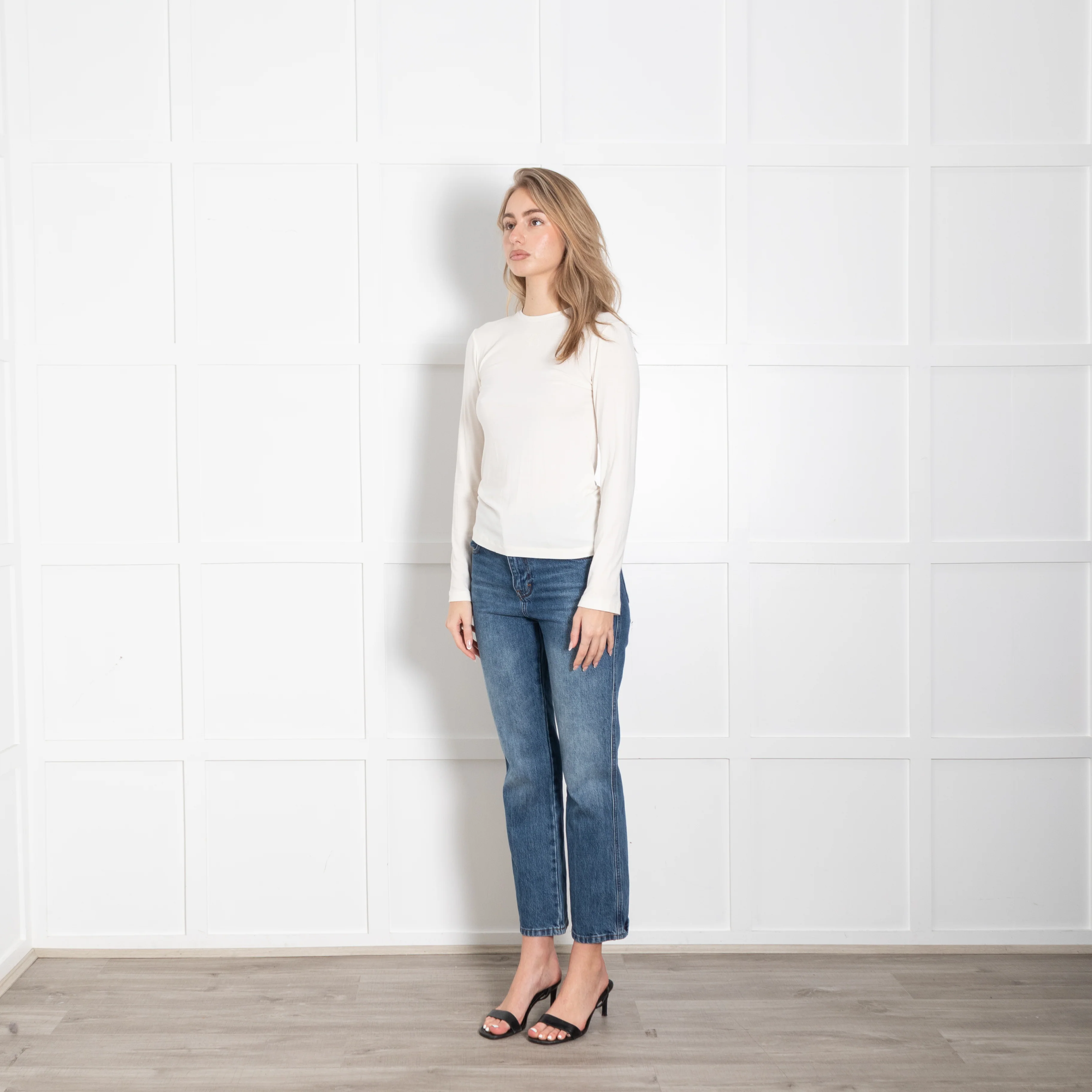 Loewe Cream Anagram Long Sleeve Top - Image 3