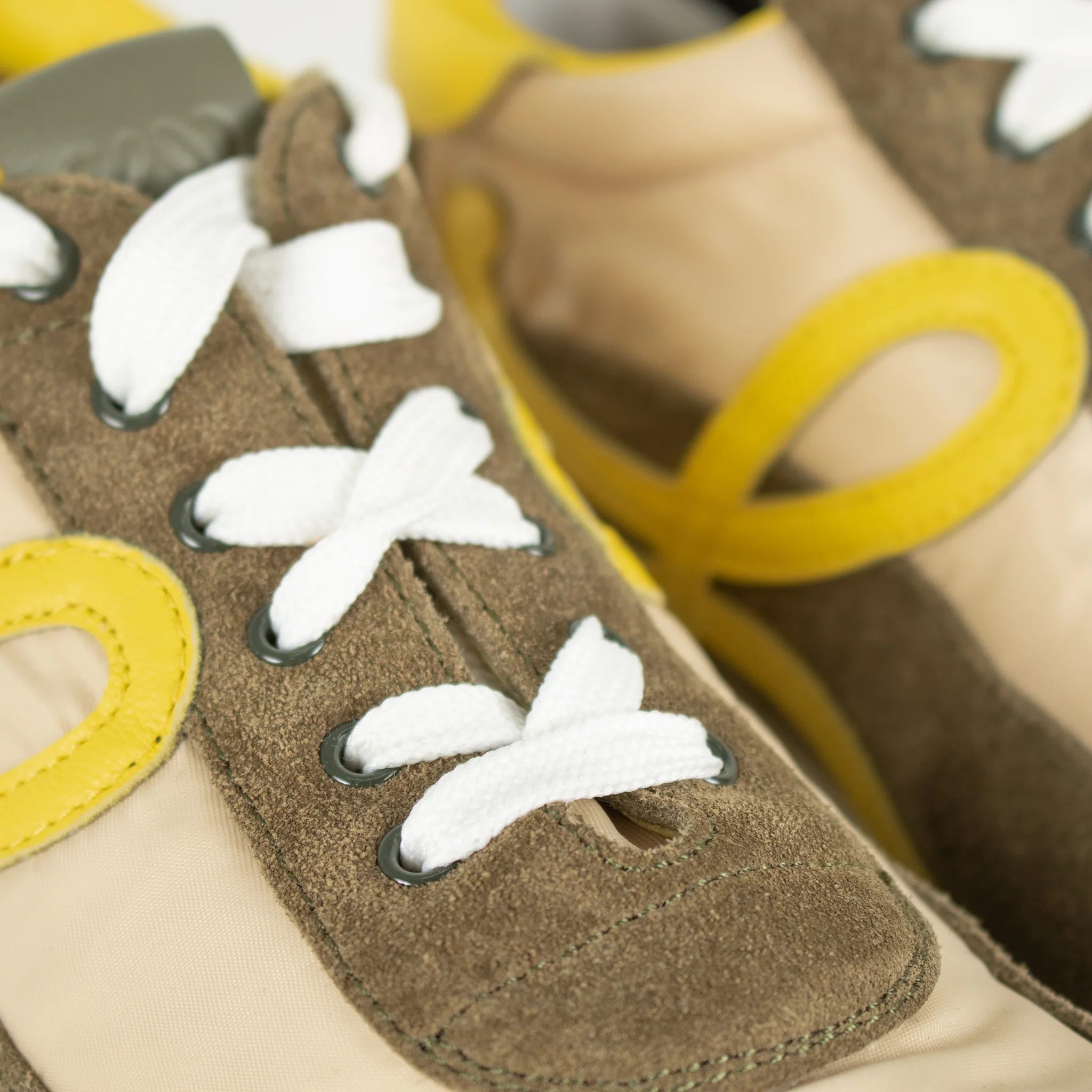Loewe Green Suede Flow Runner Trainers - Image 12