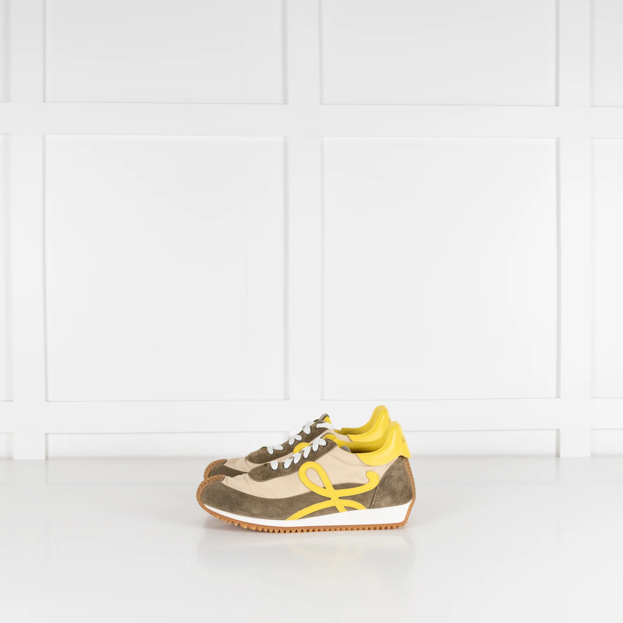 Loewe Green Suede Flow Runner Trainers - Image 4