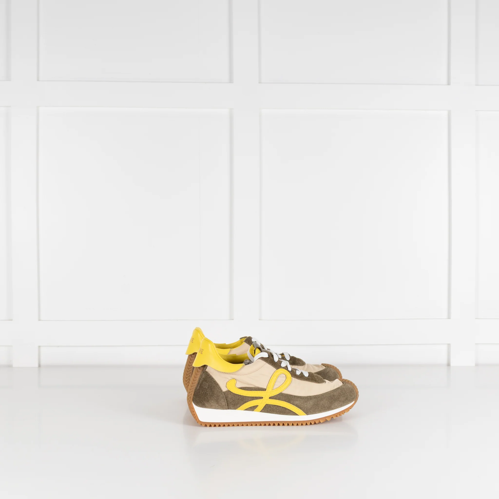 Loewe Green Suede Flow Runner Trainers - Image 6