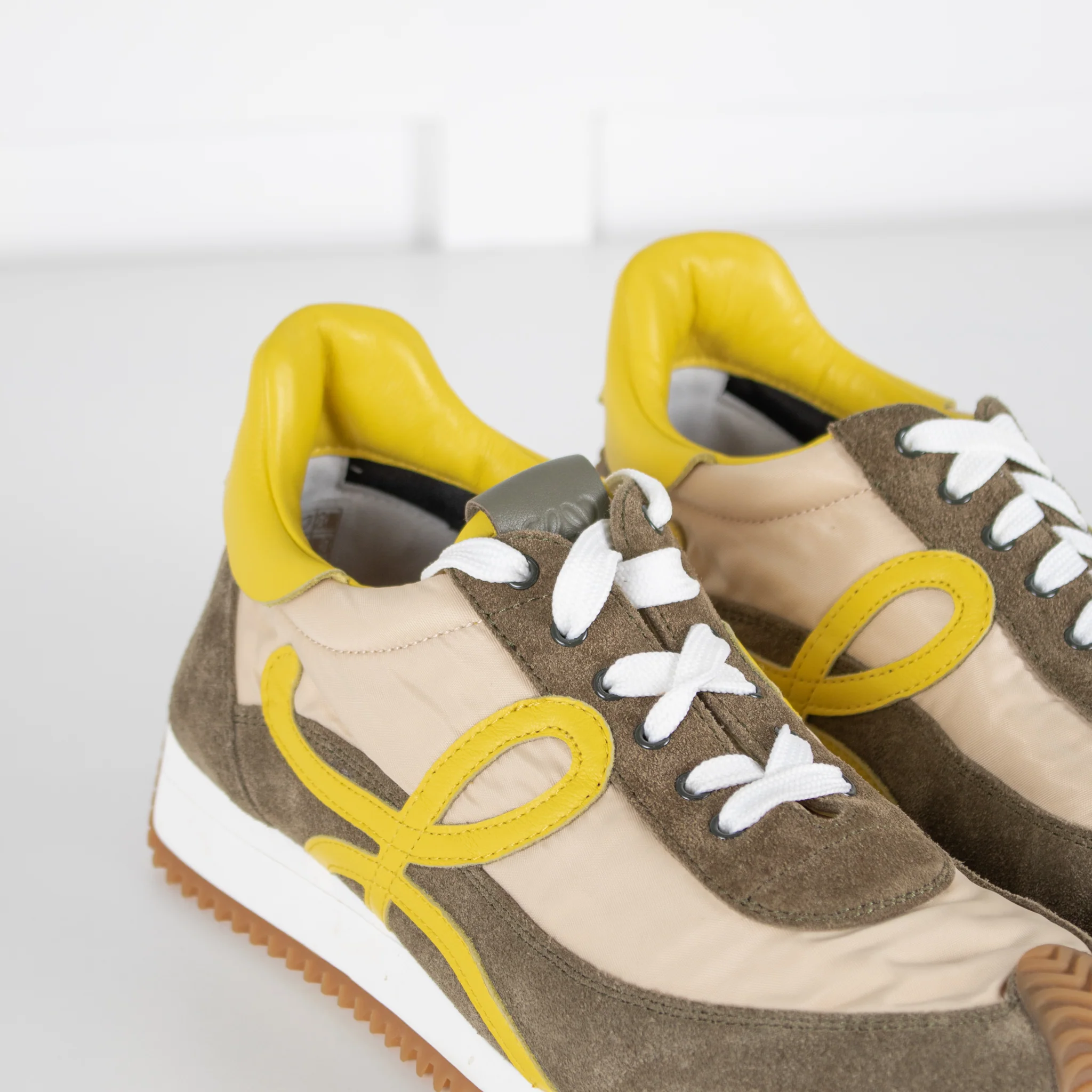 Loewe Green Suede Flow Runner Trainers - Image 9