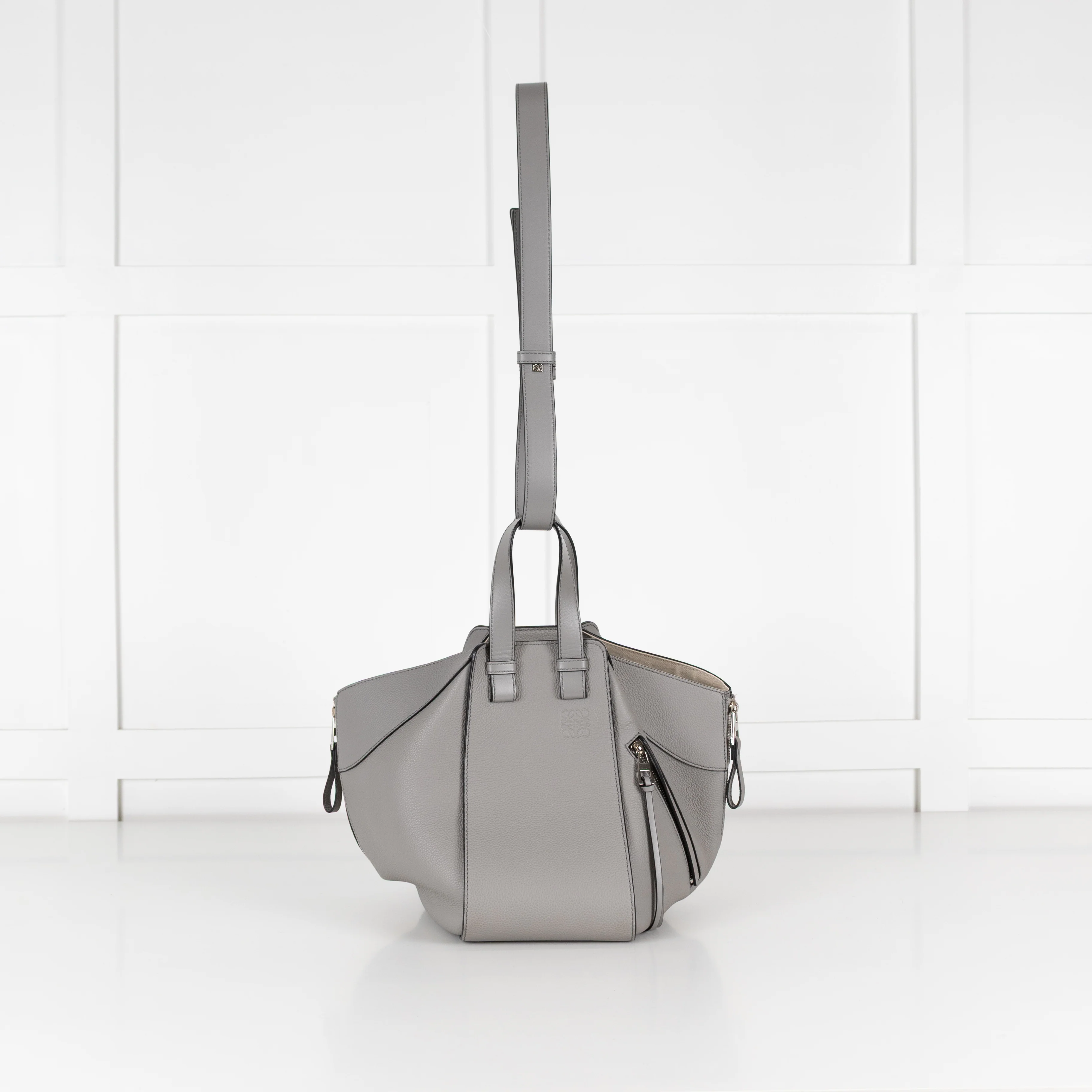 Loewe Grey Leather Small Hammock Bag - Image 5