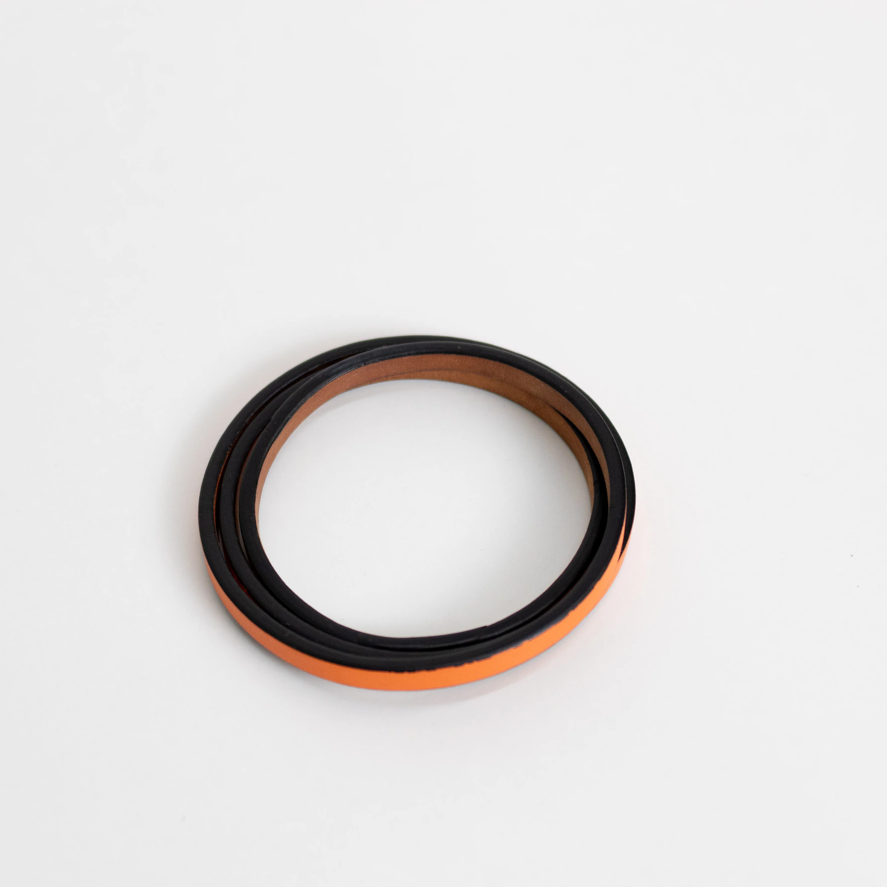 Loewe Orange Leather Bangle - Image 3