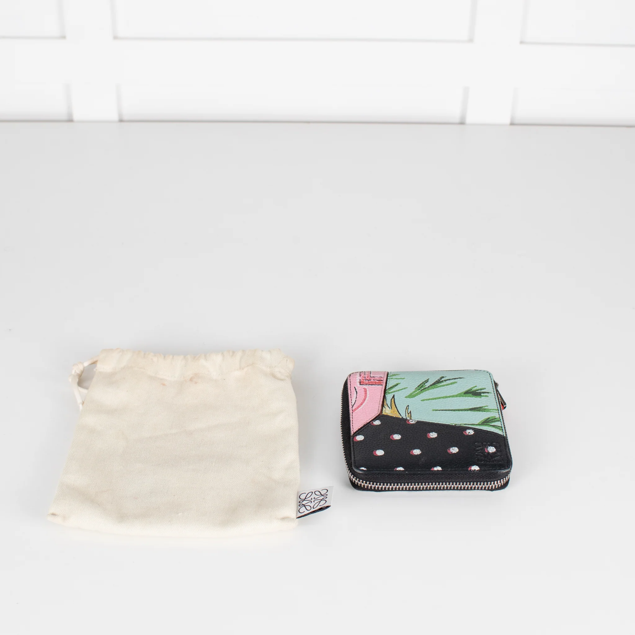 Loewe Paula's Ibiza Puzzle Square Zip Wallet - Image 3