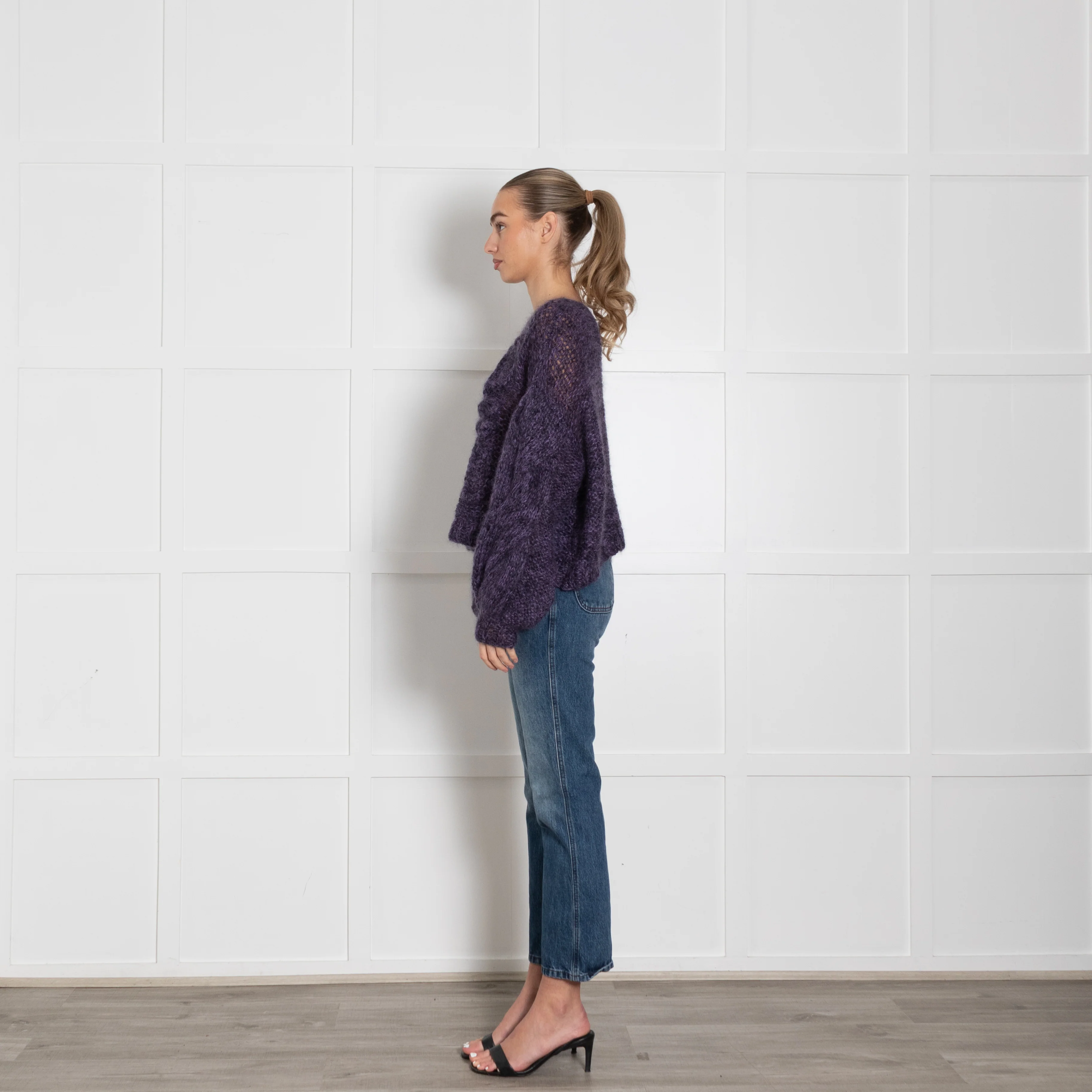 Loewe Purple Oversized Mohair Jumper - Image 4