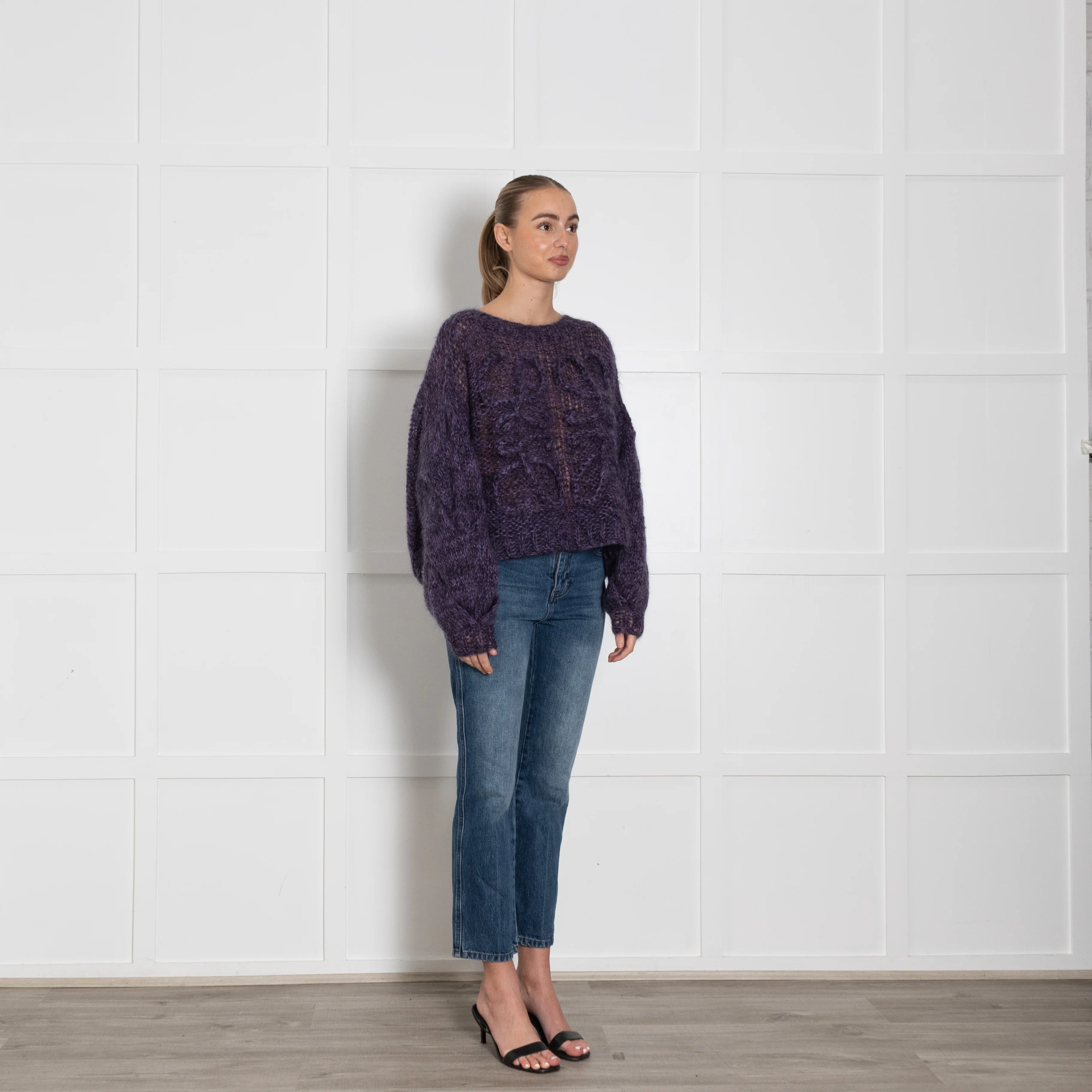 Loewe Purple Oversized Mohair Jumper - Image 7
