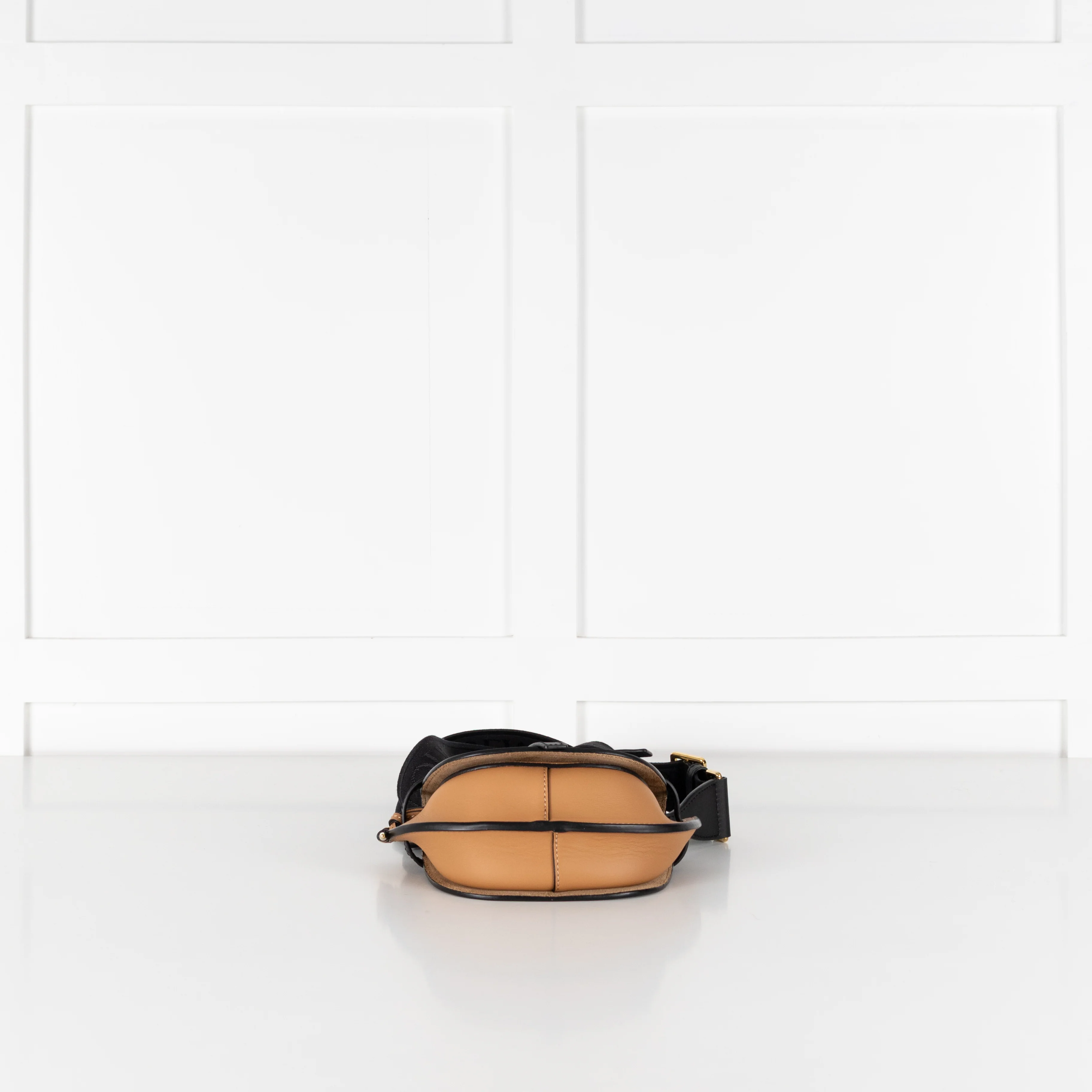 Loewe Tan Black Dual Leather Gate Mini Cross-Body Bag - Image 9