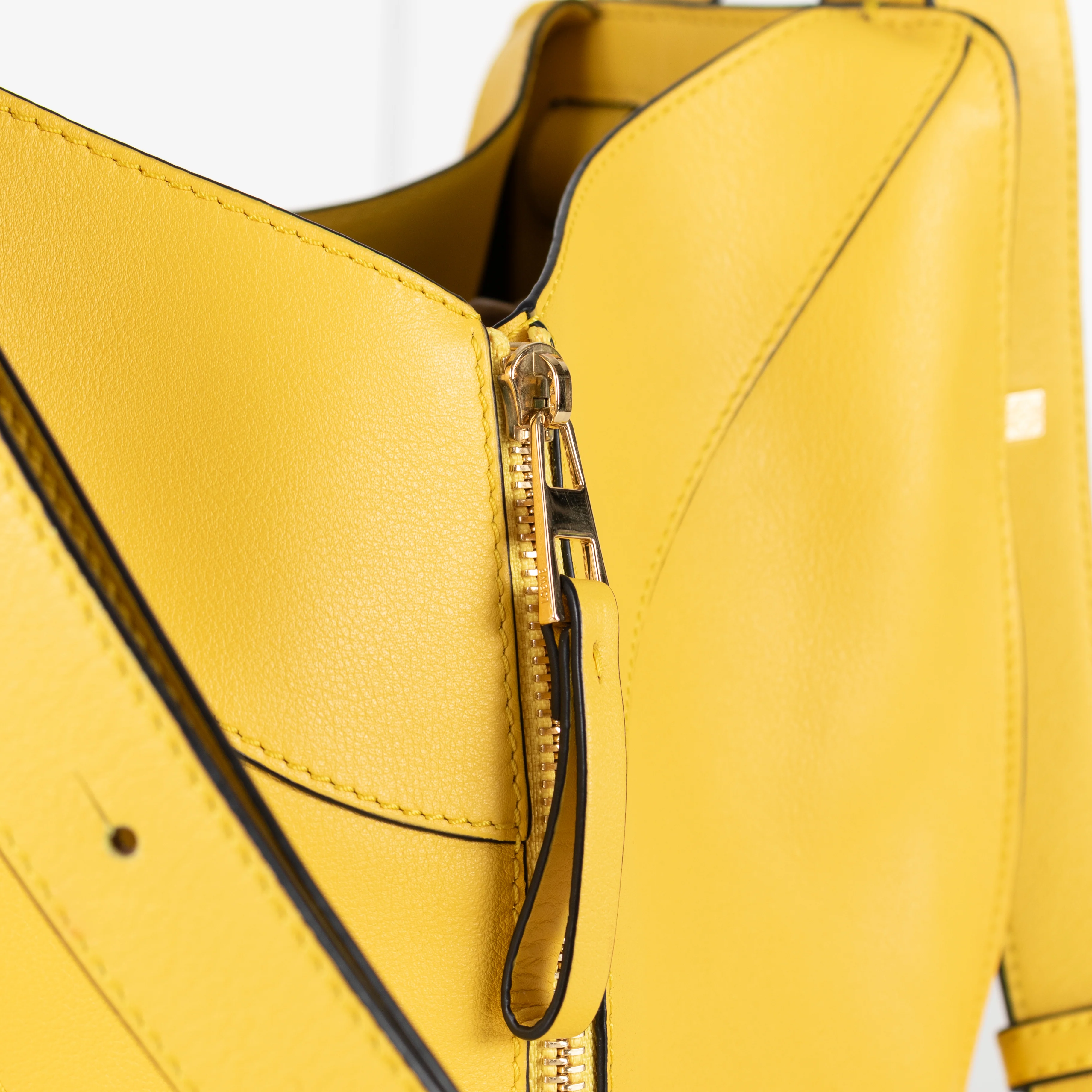 Loewe Yellow Leather Hammock Shoulder Bag - Image 11