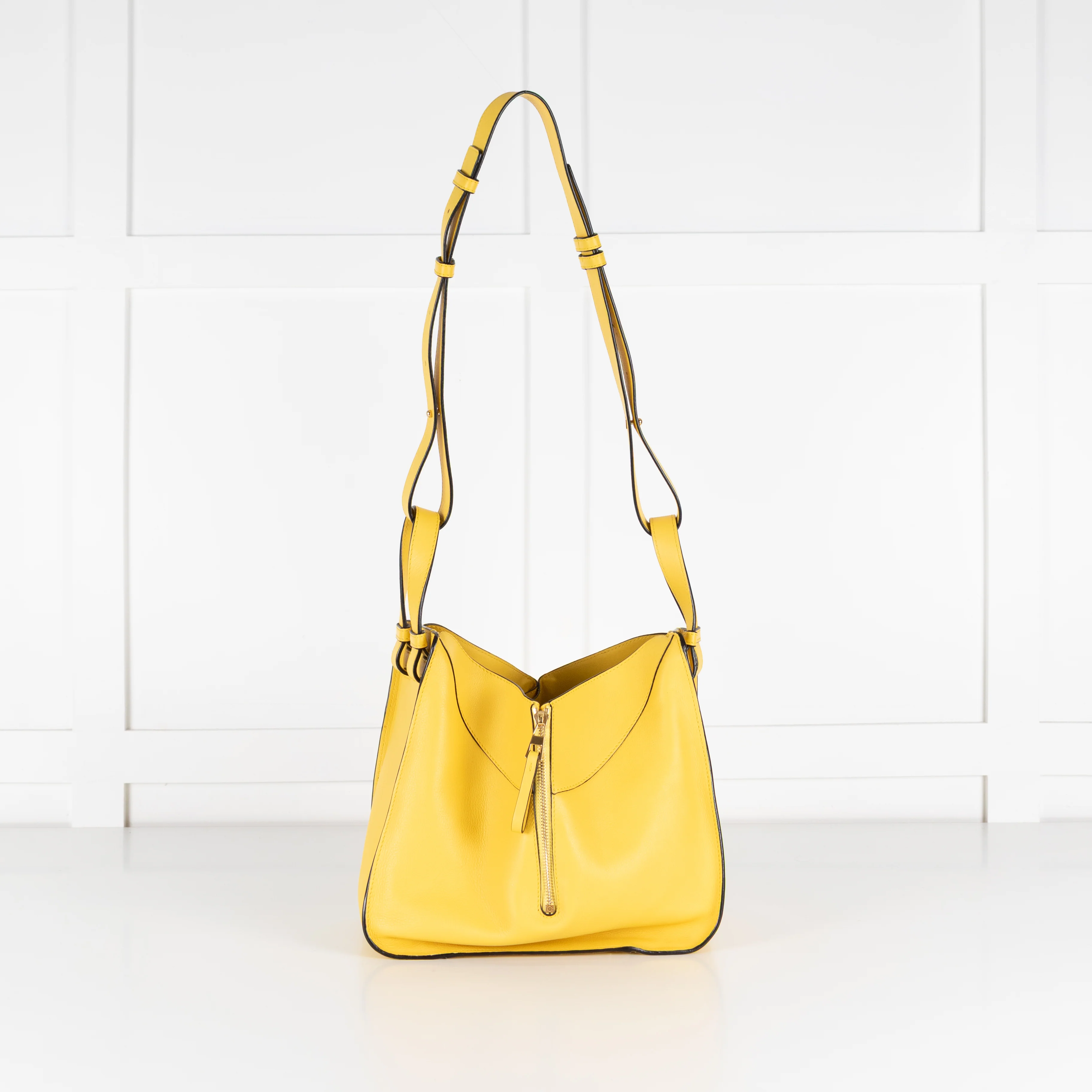 Loewe Yellow Leather Hammock Shoulder Bag - Image 5
