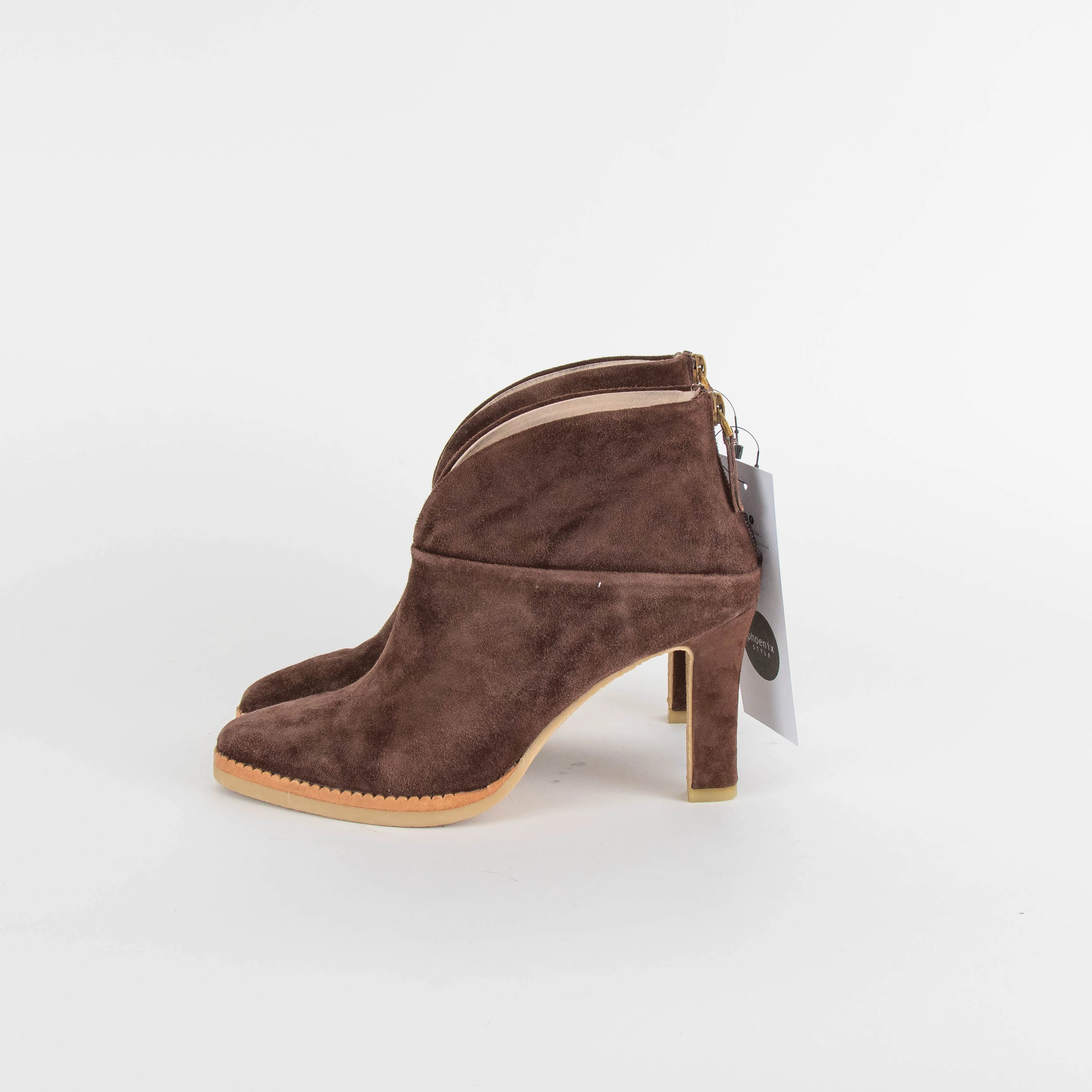 Lola Cruz Chocolate Brown Suede Shoe Boot - Image 3