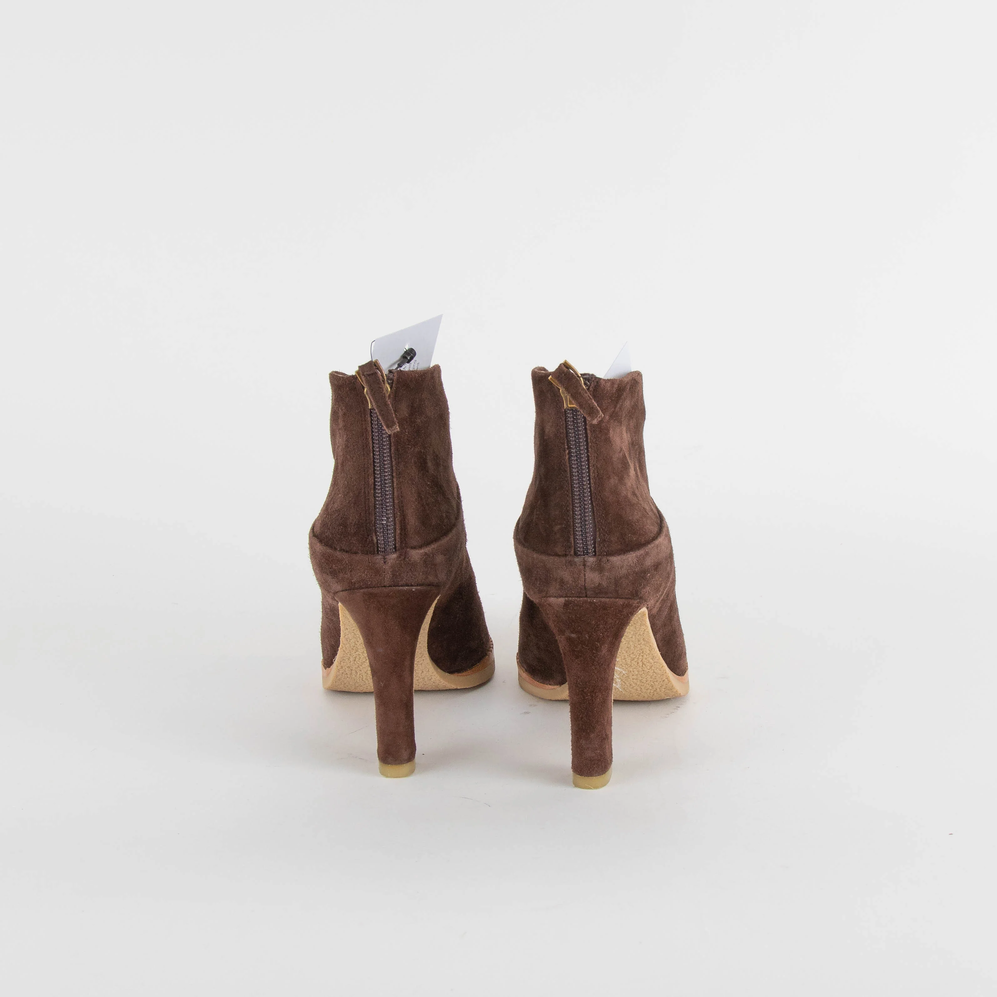 Lola Cruz Chocolate Brown Suede Shoe Boot - Image 4