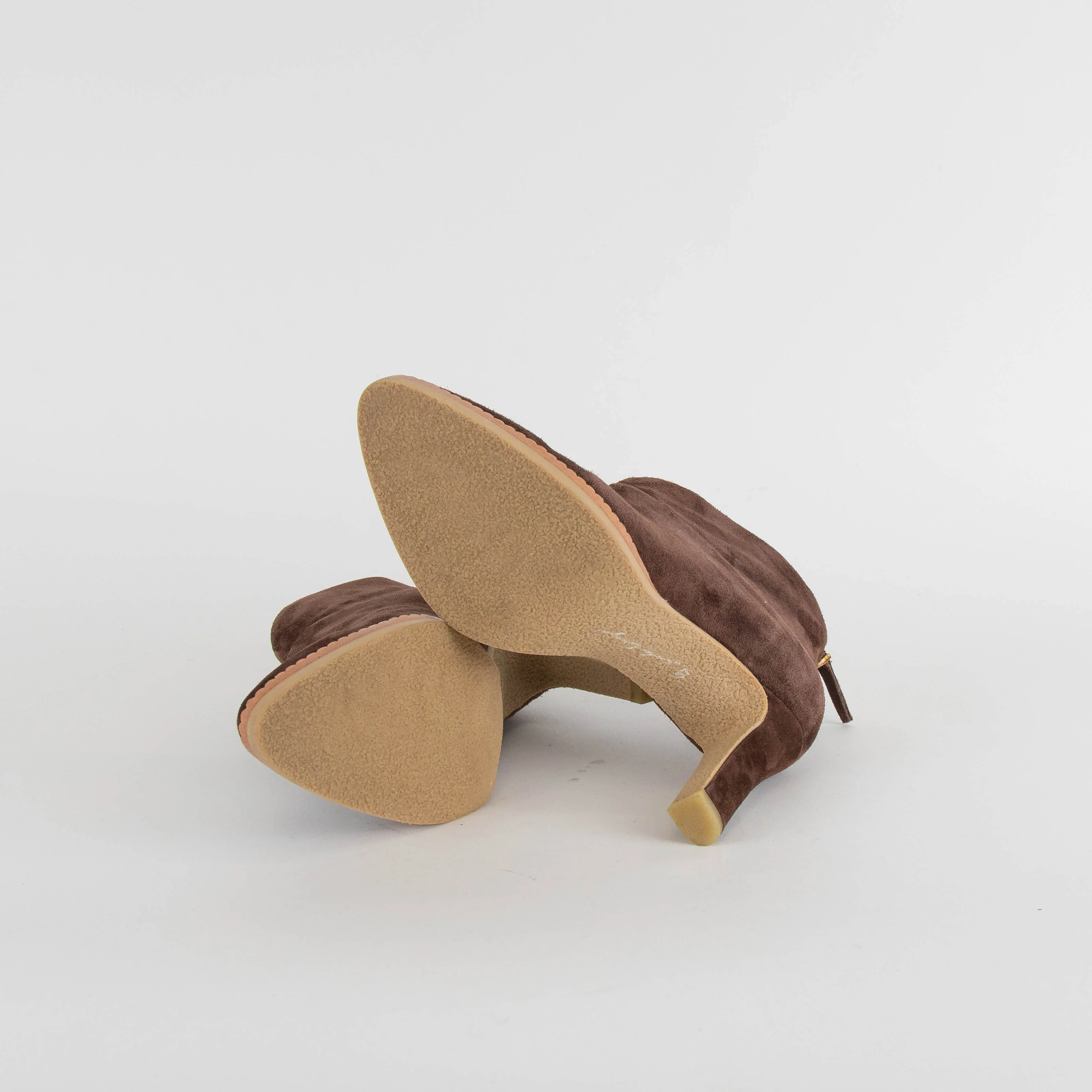 Lola Cruz Chocolate Brown Suede Shoe Boot - Image 5