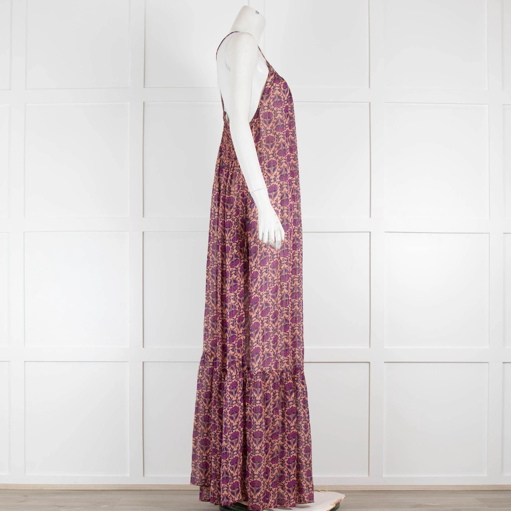 Lolly's Laundry Dark Purple Floral Maxi Sundress - Image 2