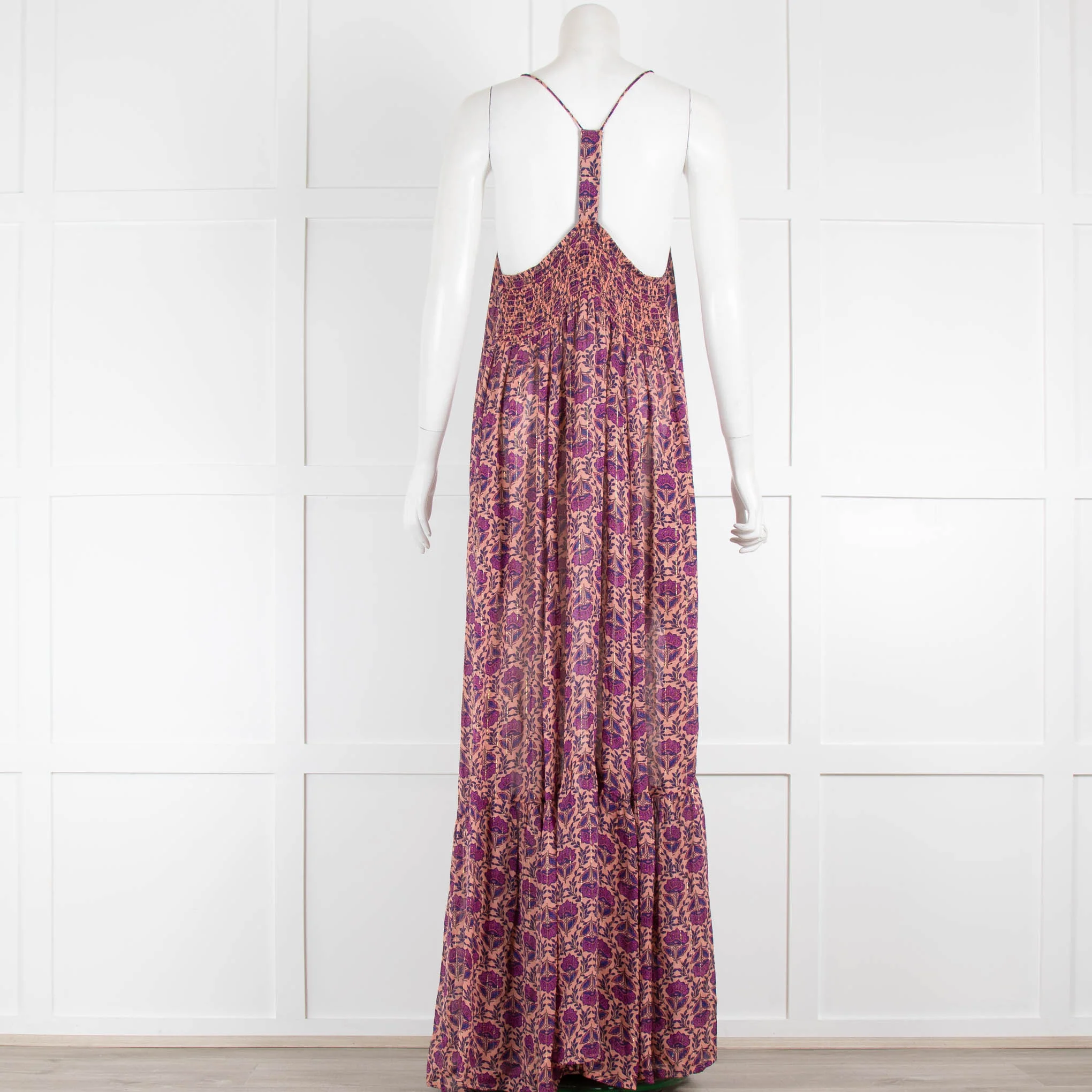 Lolly's Laundry Dark Purple Floral Maxi Sundress - Image 3