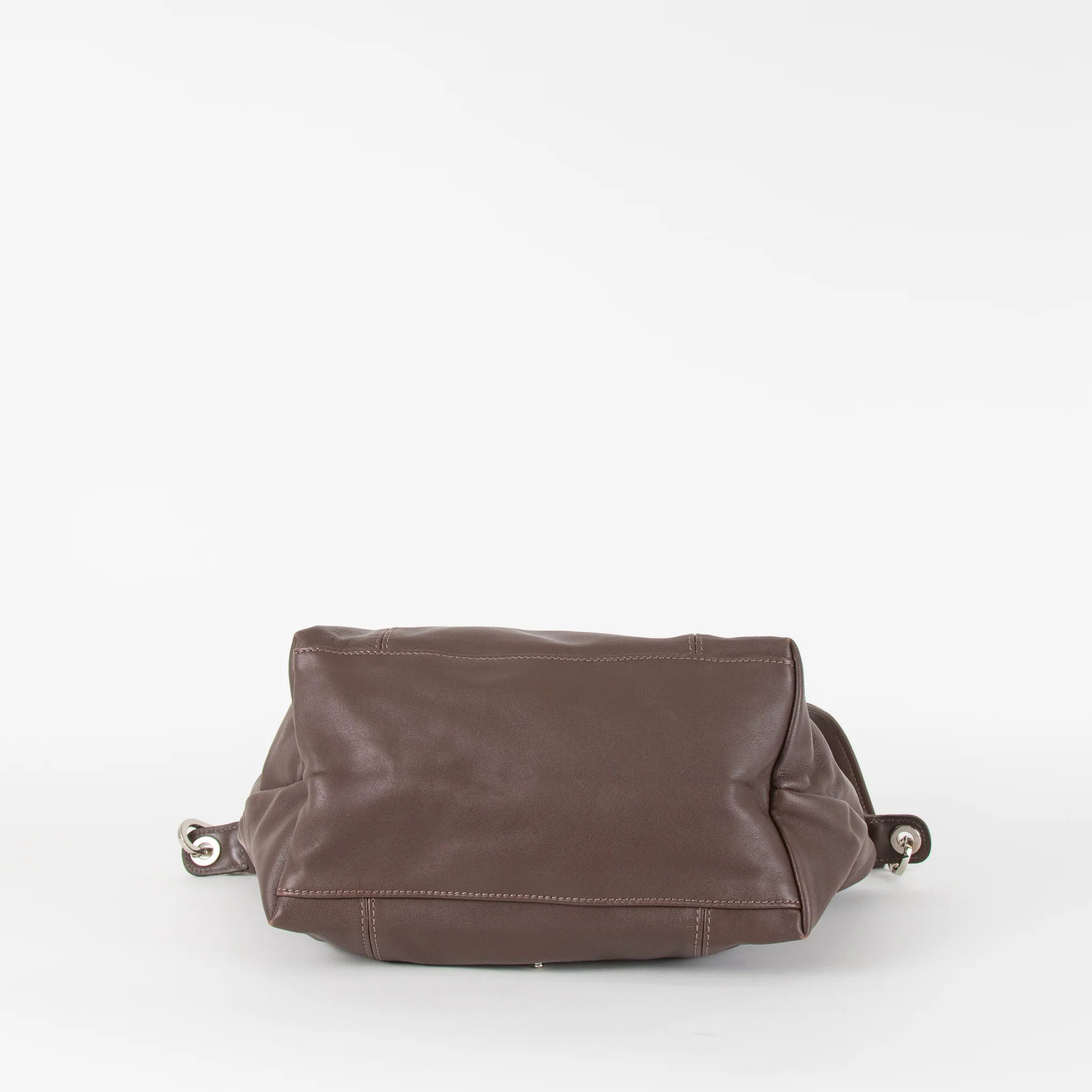 Longchamp Brown Leather Small Le Pliage Tote Bag - Image 6