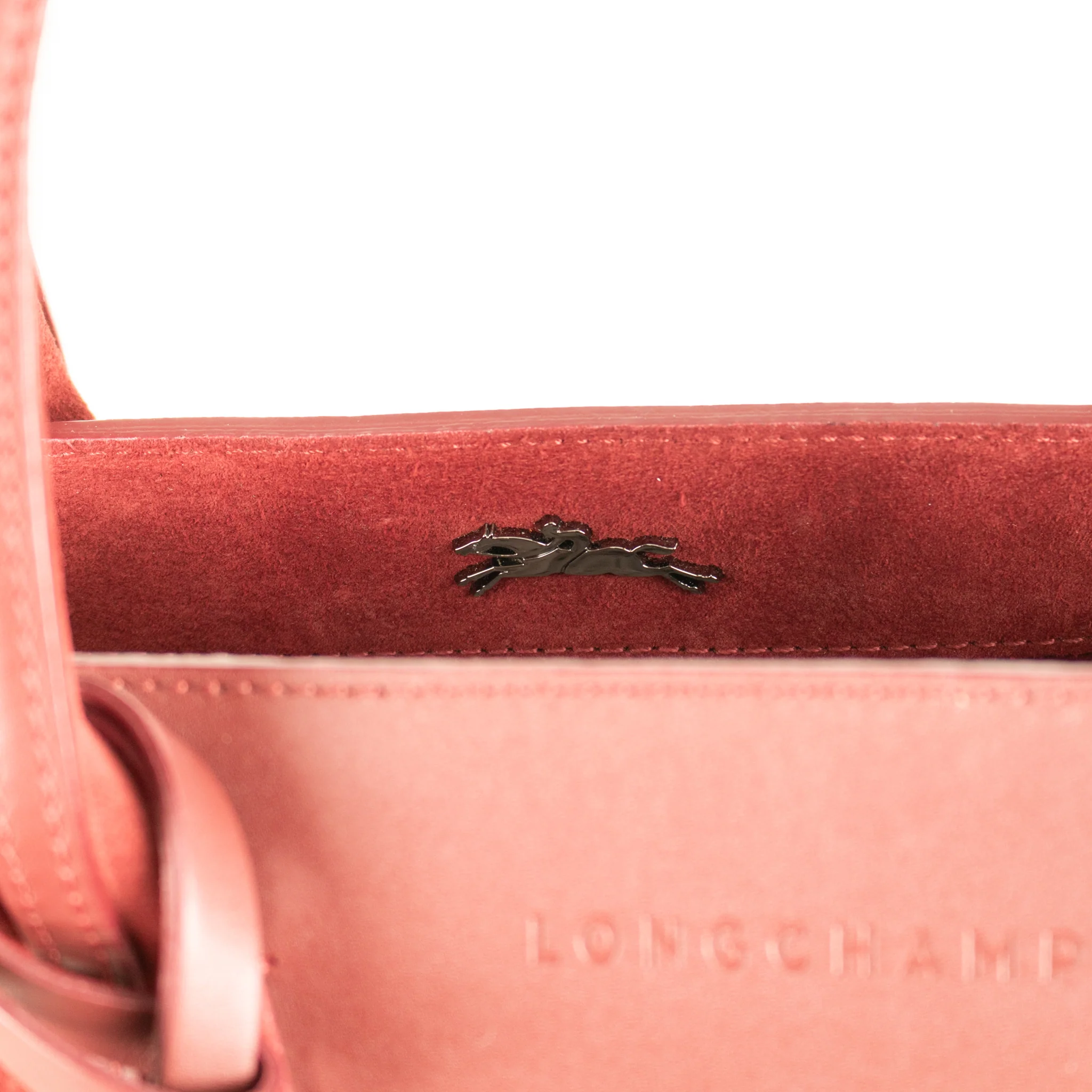 Longchamp Burgundy Leather And Suede Penelope Bag - Image 12
