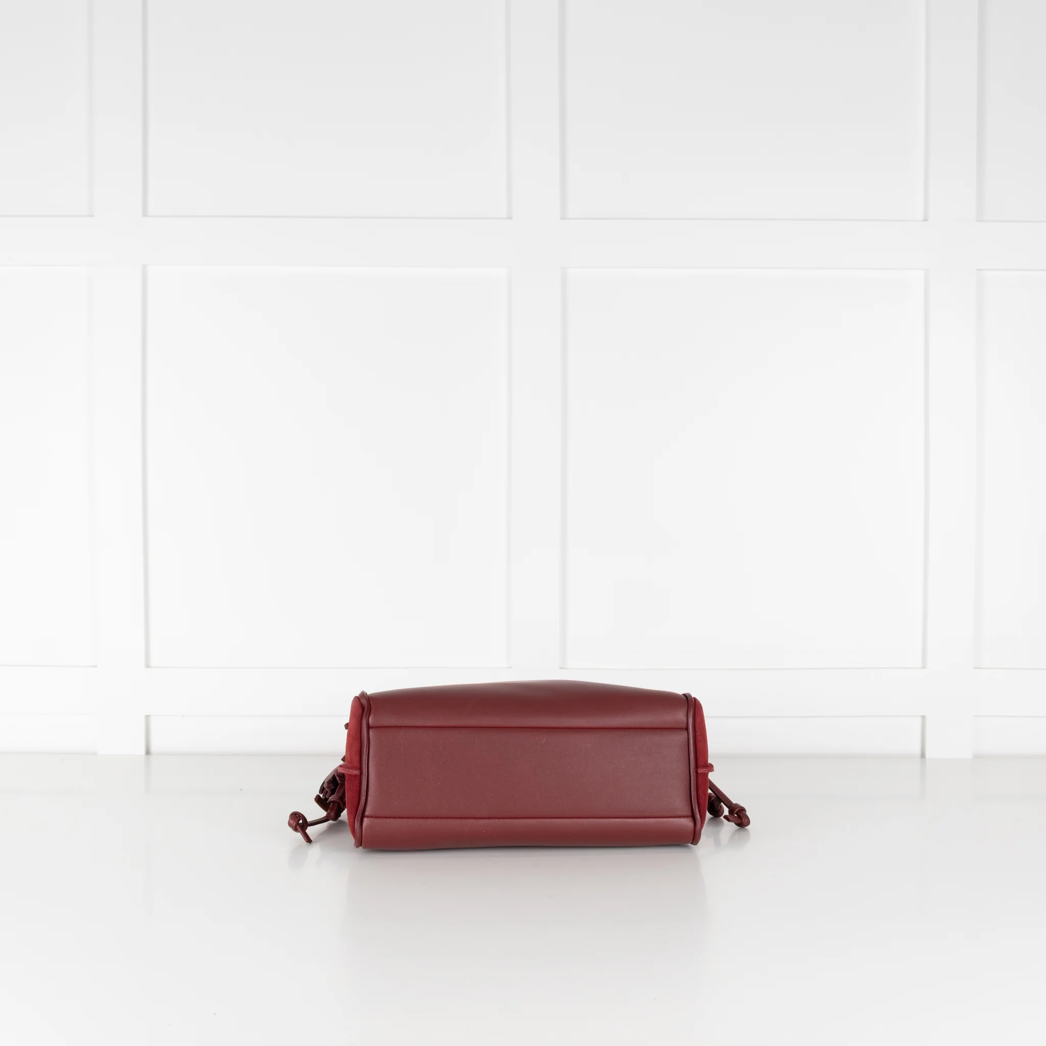 Longchamp Burgundy Leather And Suede Penelope Bag - Image 6