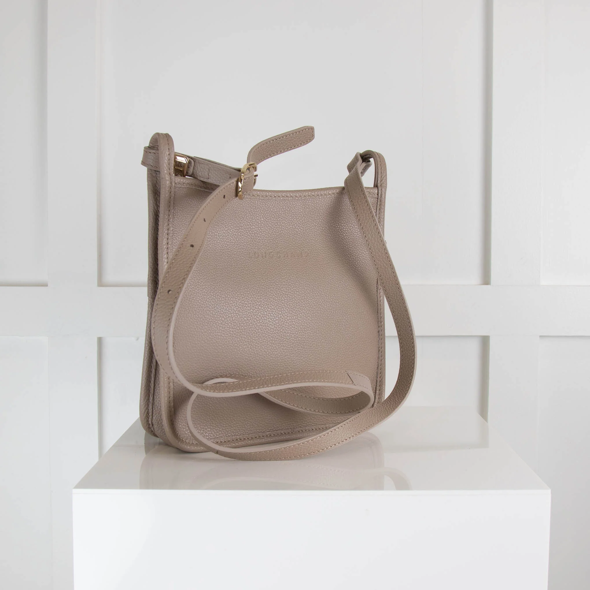 Longchamp Le Foulonne Taupe Crossbody Bag - Image 2