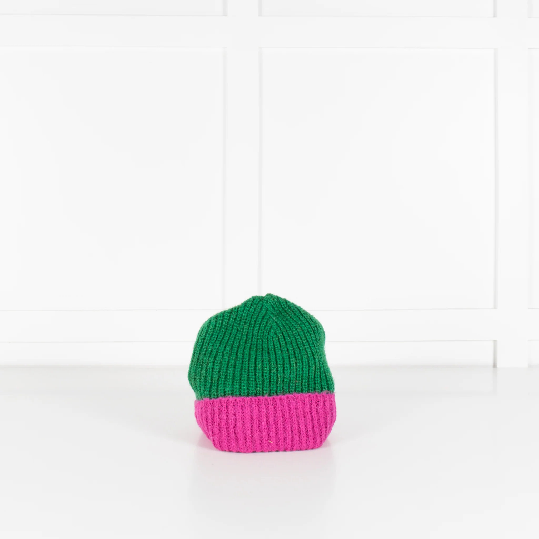 Lorena Benatti Green and Pink Beanie
