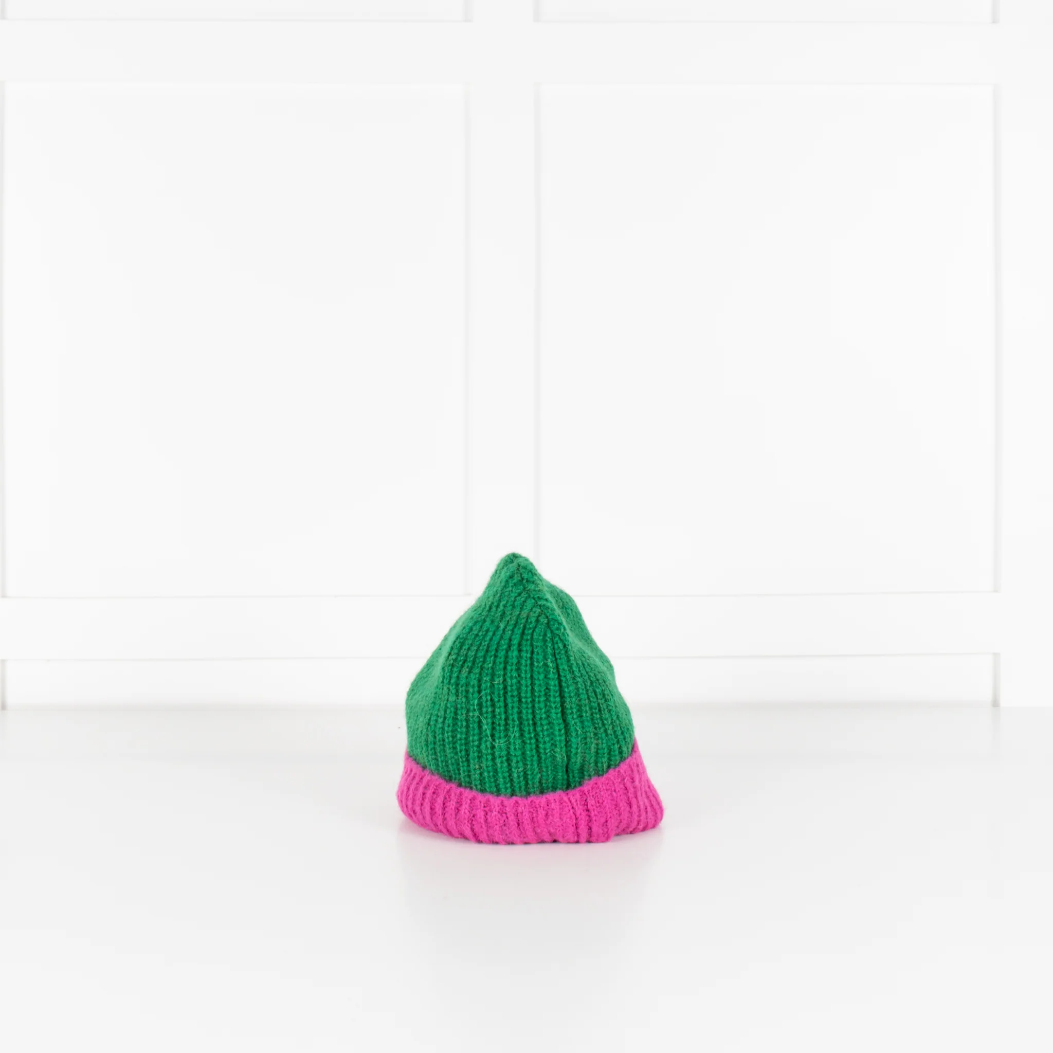 Lorena Benatti Green and Pink Beanie - Image 4