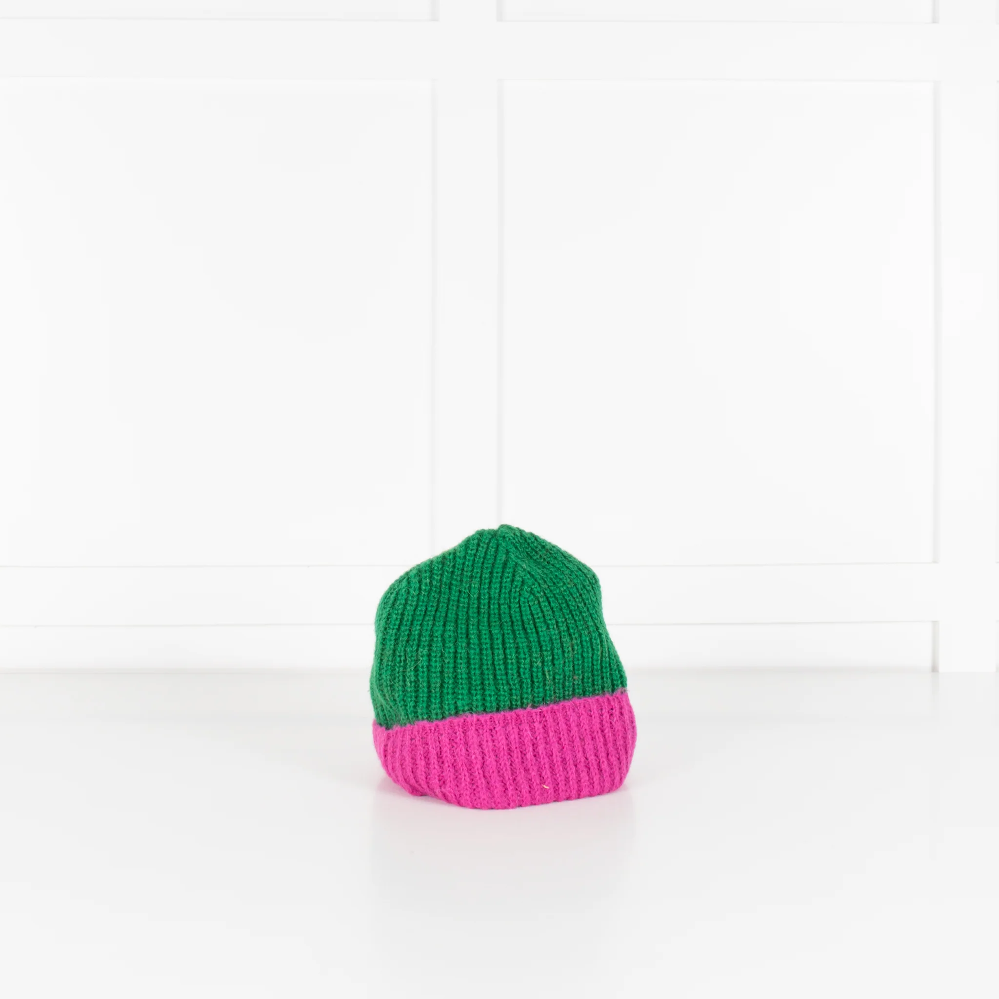 Lorena Benatti Green and Pink Beanie - Image 5