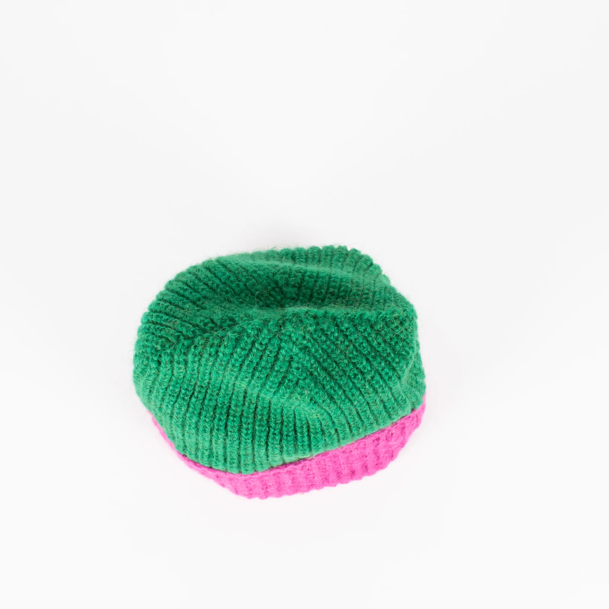 Lorena Benatti Green and Pink Beanie - Image 6