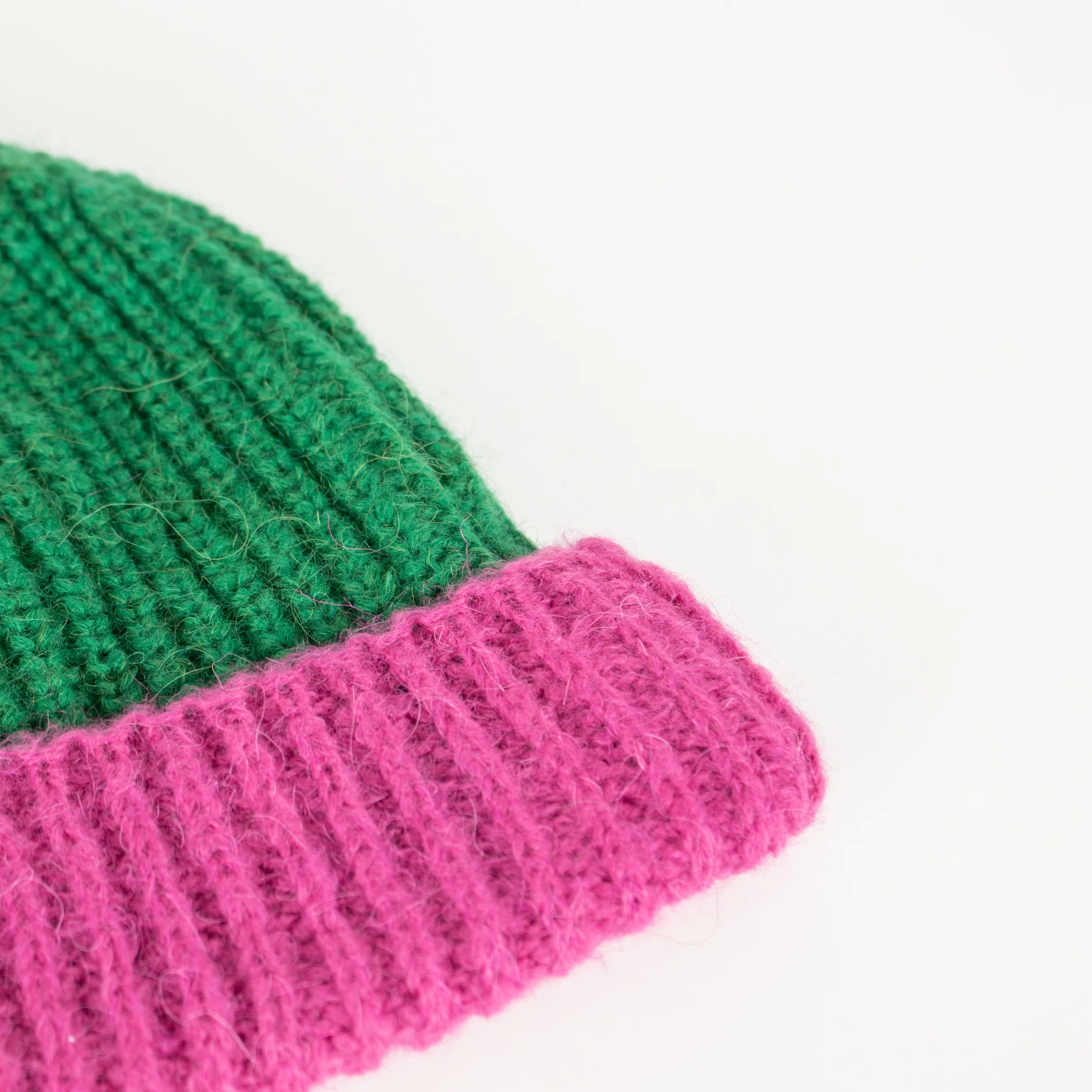Lorena Benatti Green and Pink Beanie - Image 8