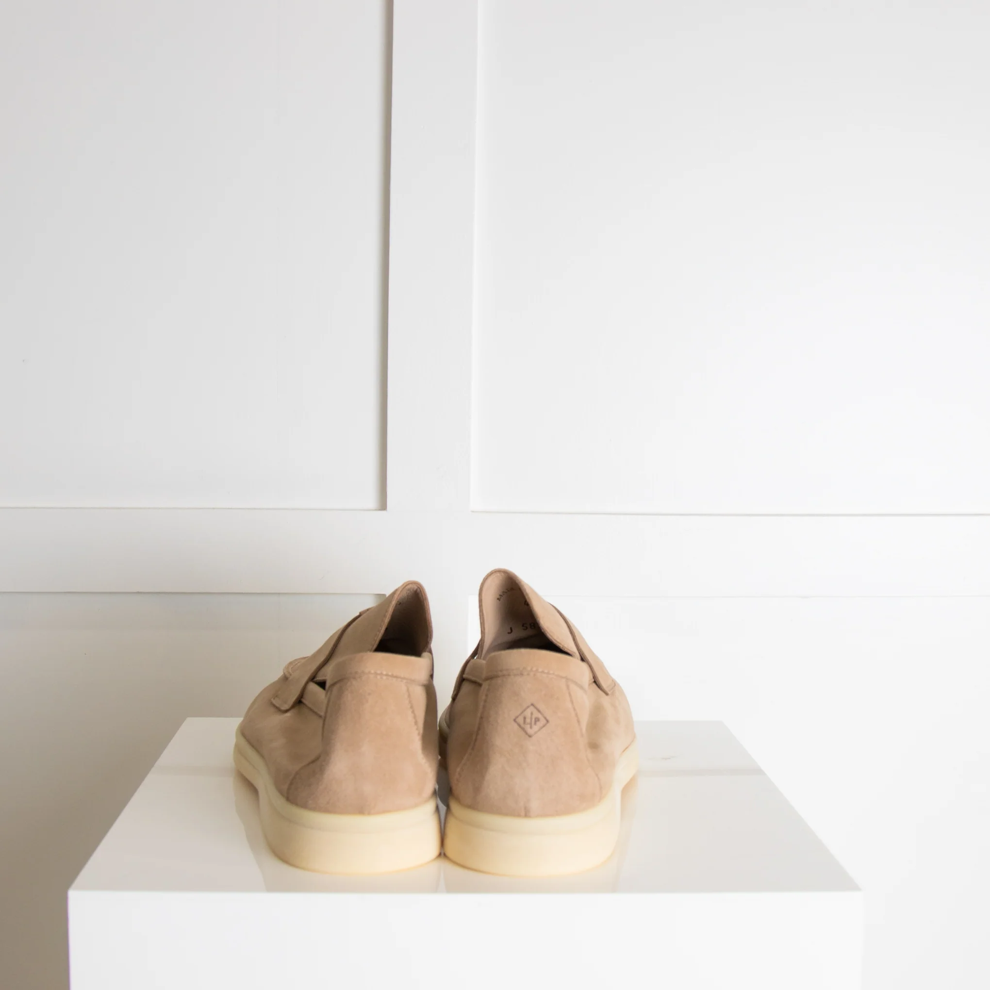 Loro Piana Beige Summer Charms Loafers - Image 4