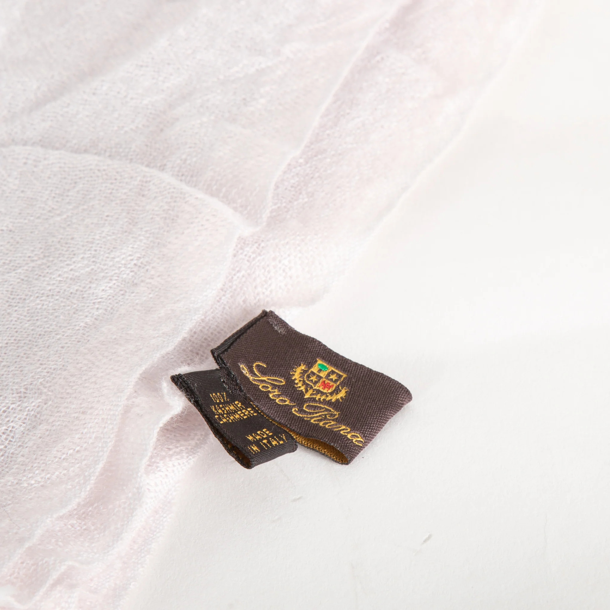 Loro Piana Lilac Cashmere Woven Scarf - Image 3