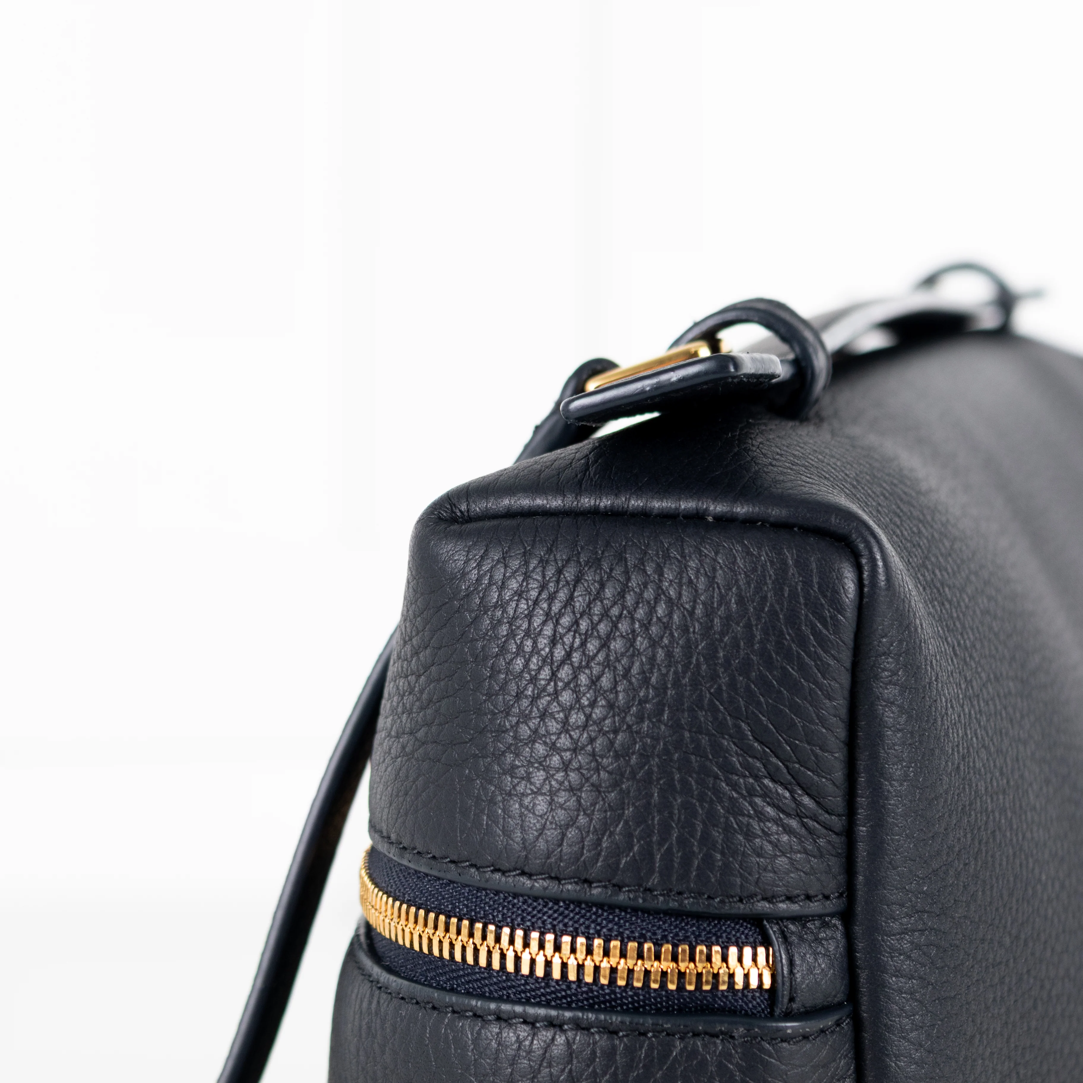 Loro Piana Navy Grained Calfskin Extra Pocket L27 Bag - Image 13