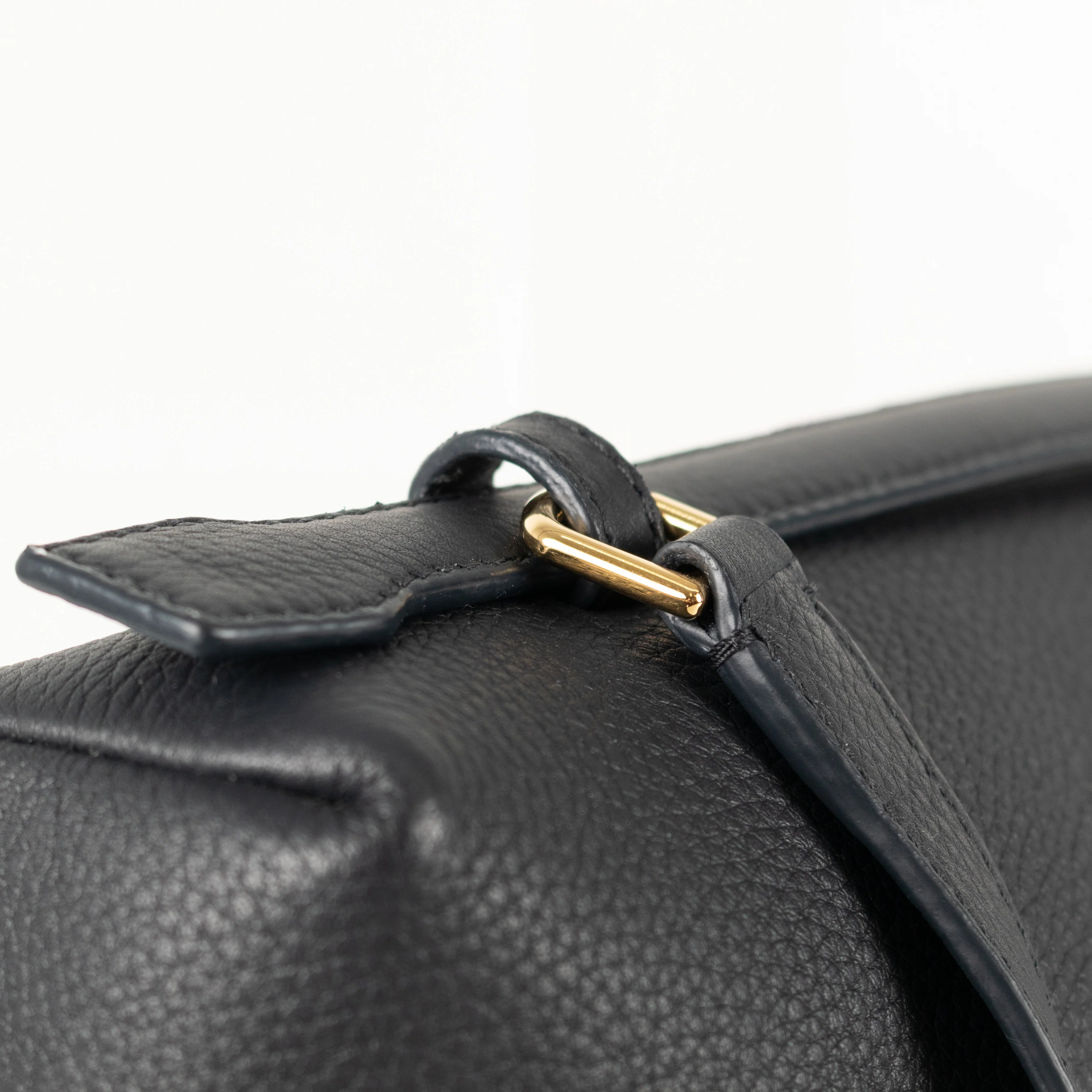 Loro Piana Navy Grained Calfskin Extra Pocket L27 Bag - Image 15