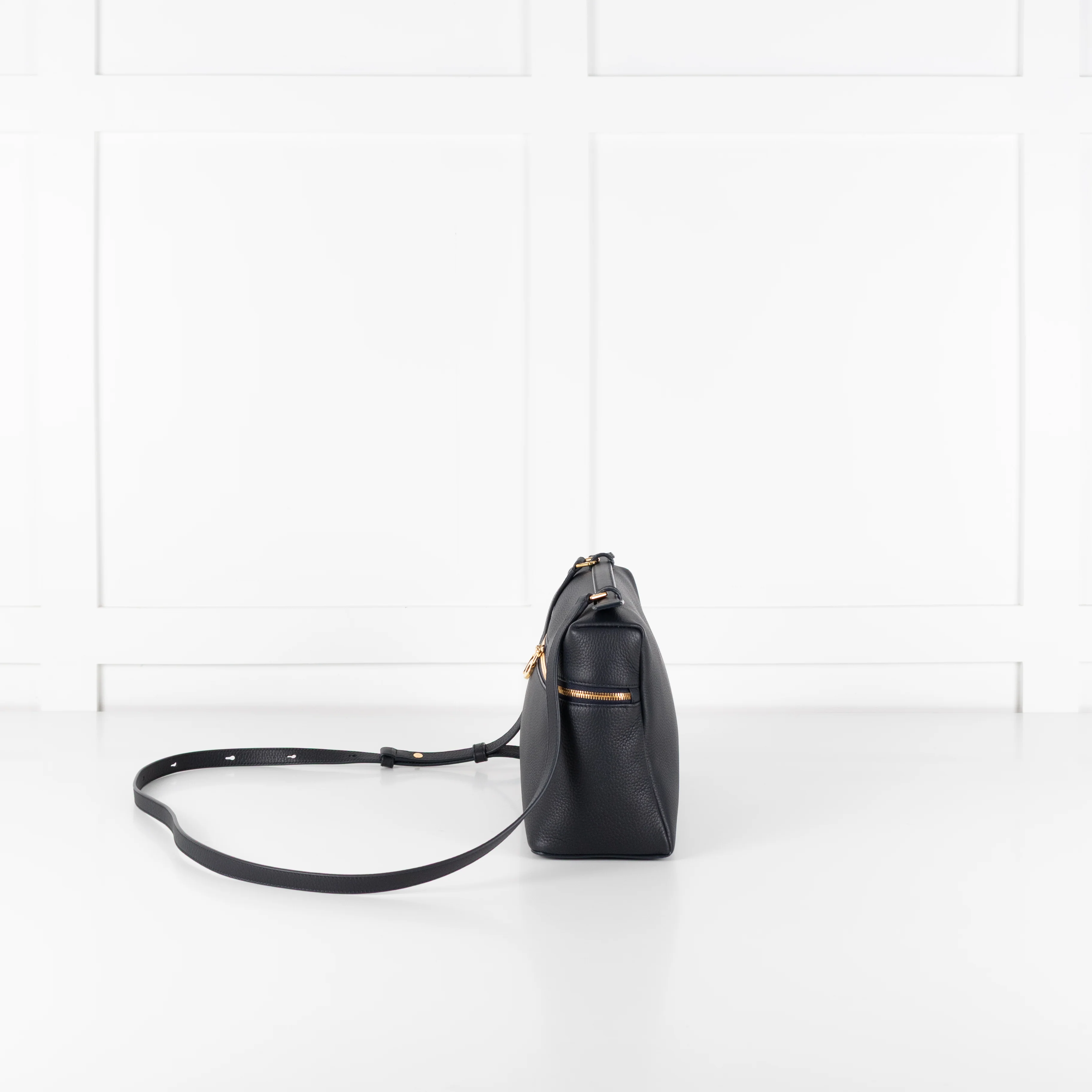 Loro Piana Navy Grained Calfskin Extra Pocket L27 Bag - Image 5
