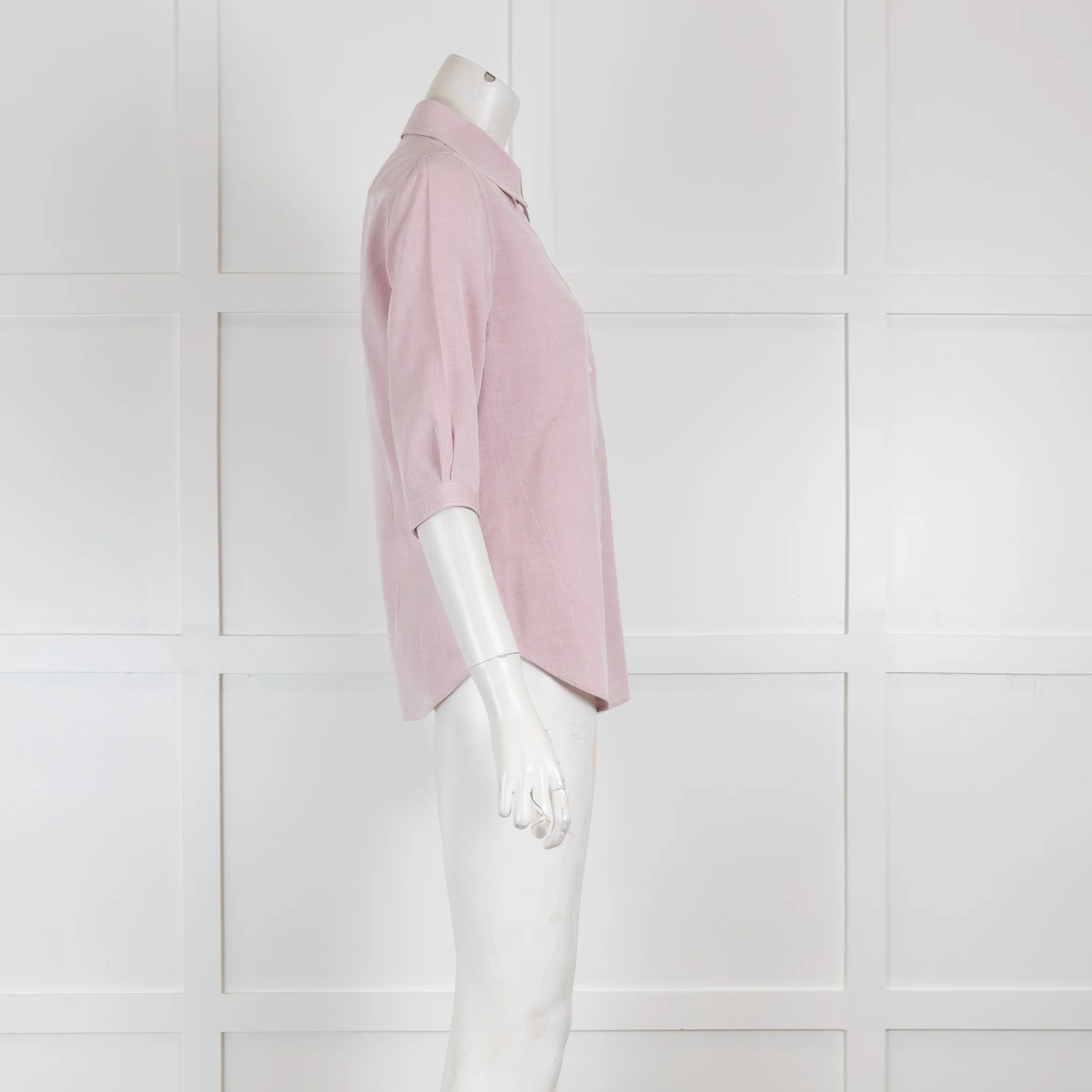 Loro Piana Shirt with Small Red Check Detail - Image 3