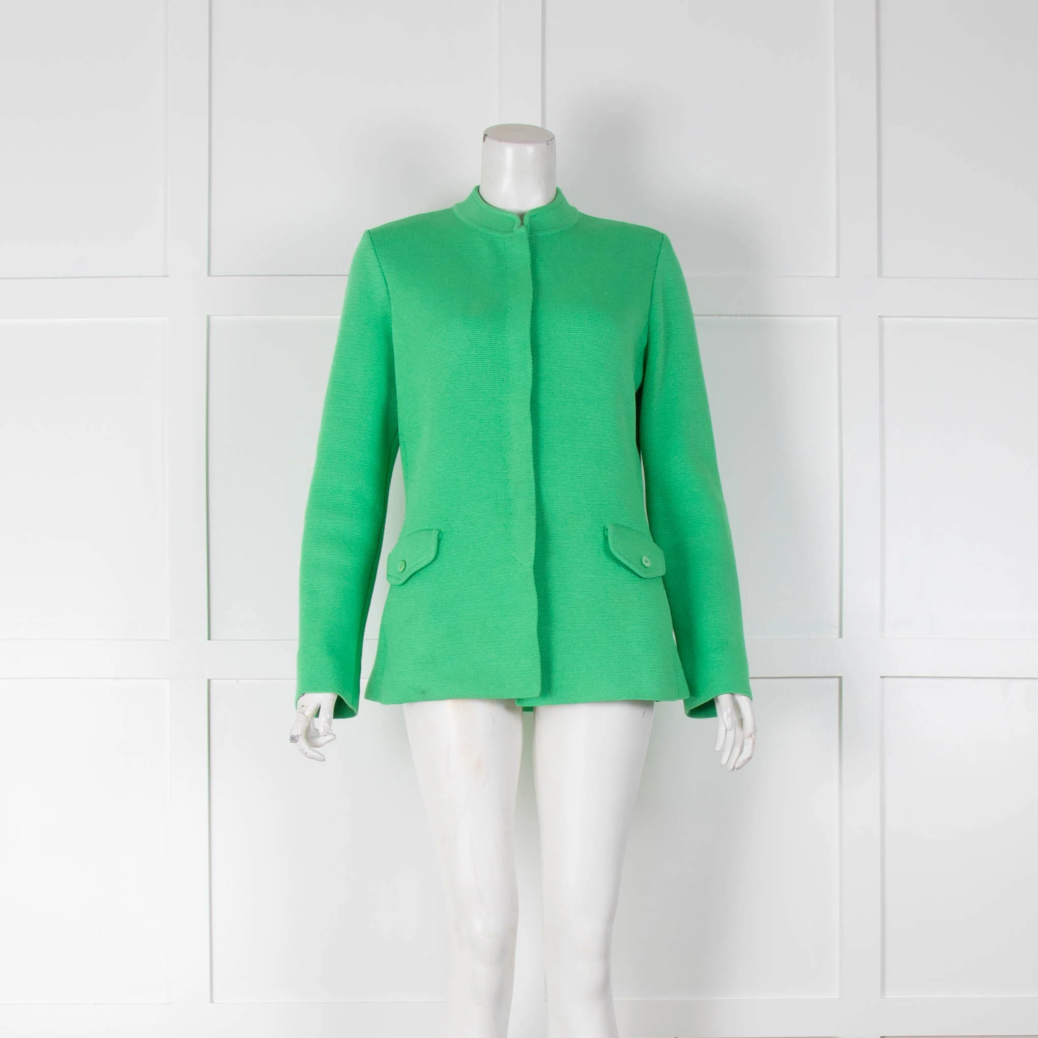Loro Piana Silk Green Knit Jacket