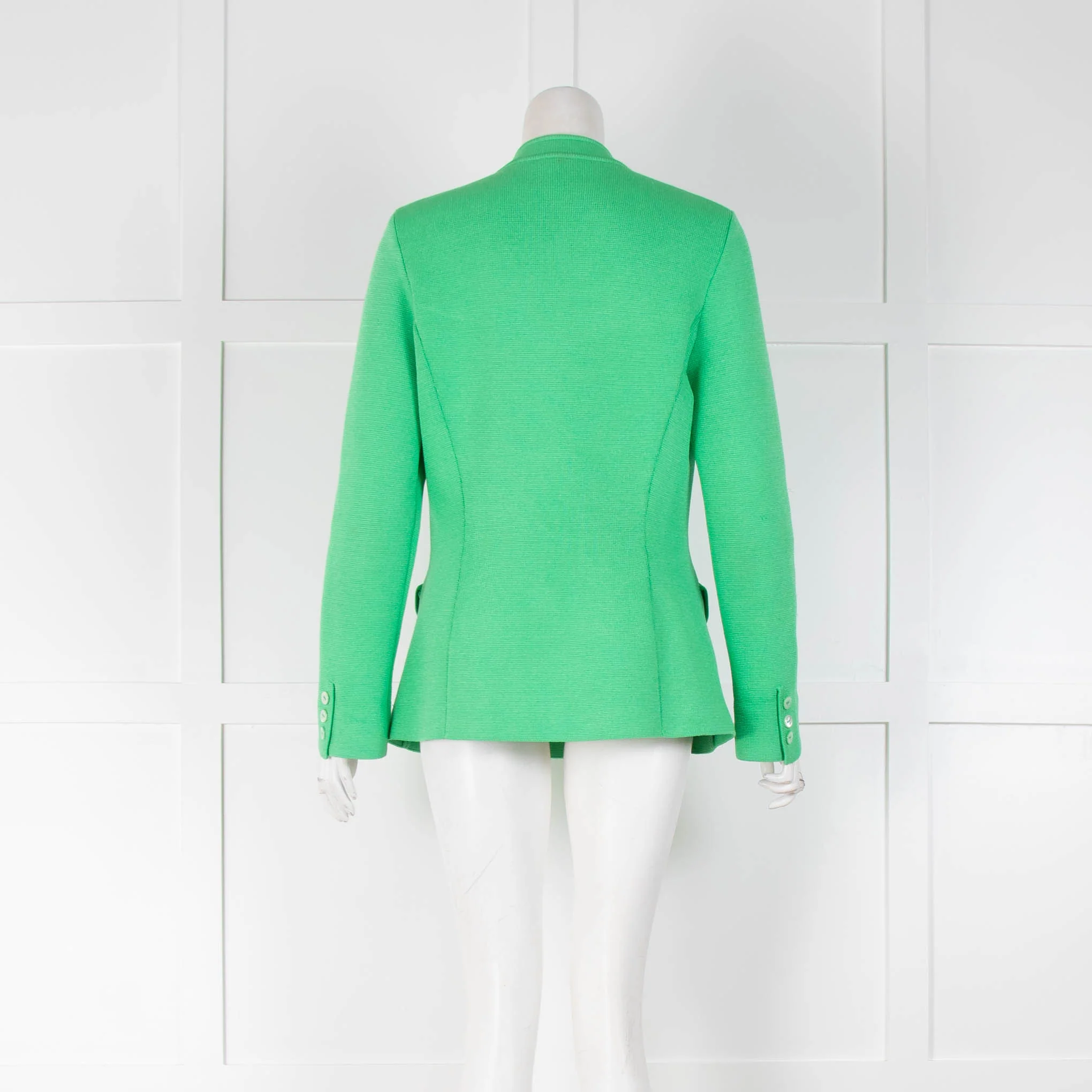 Loro Piana Silk Green Knit Jacket - Image 3