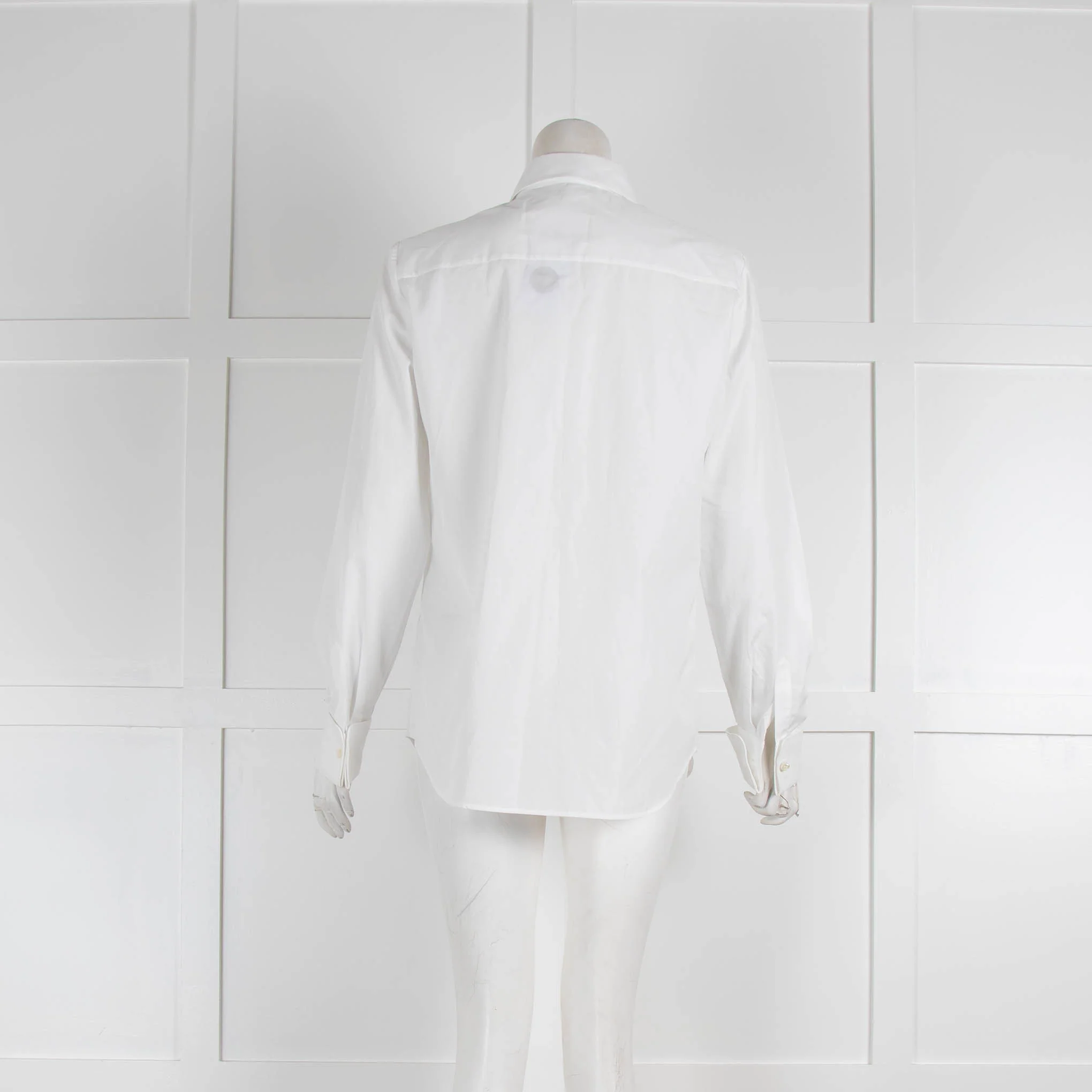 Loro Piana White Textured Collar Shirt - Image 3