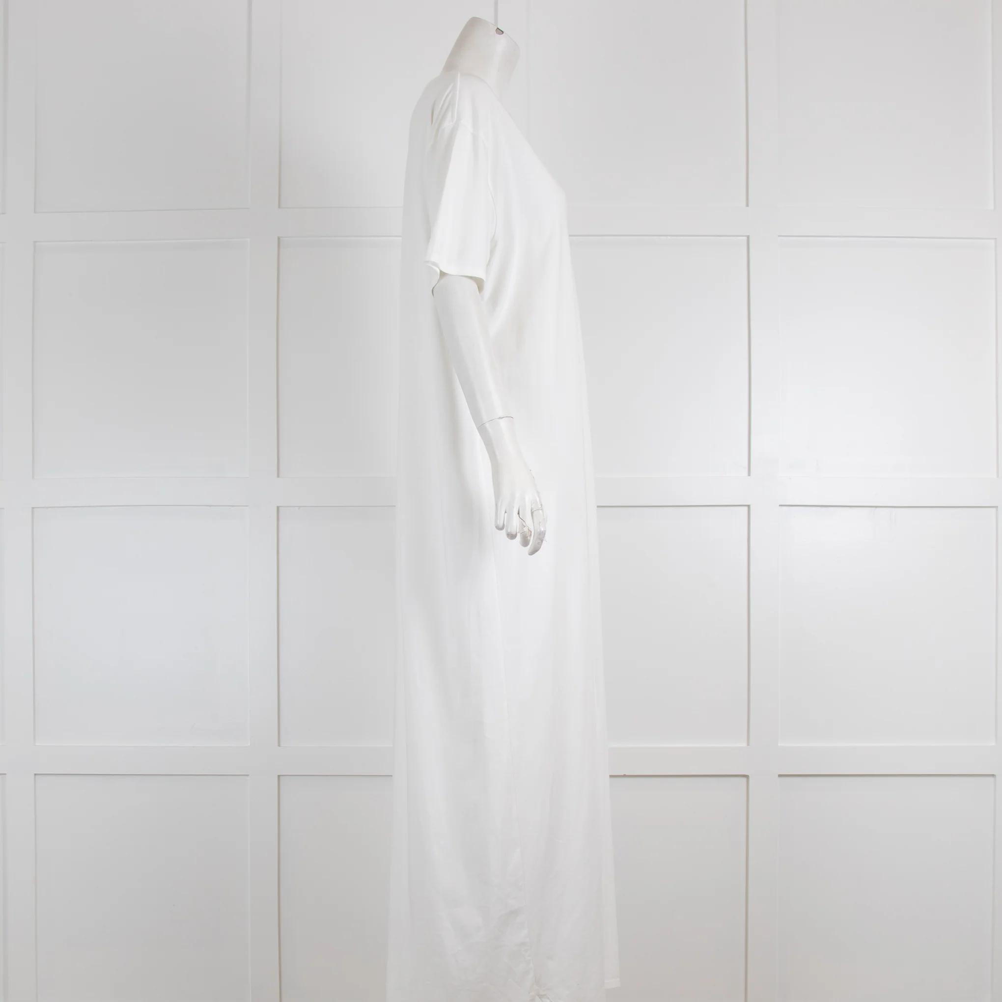 Lou Lou Studio White Cotton Maxi T-Shirt Dress - Image 2