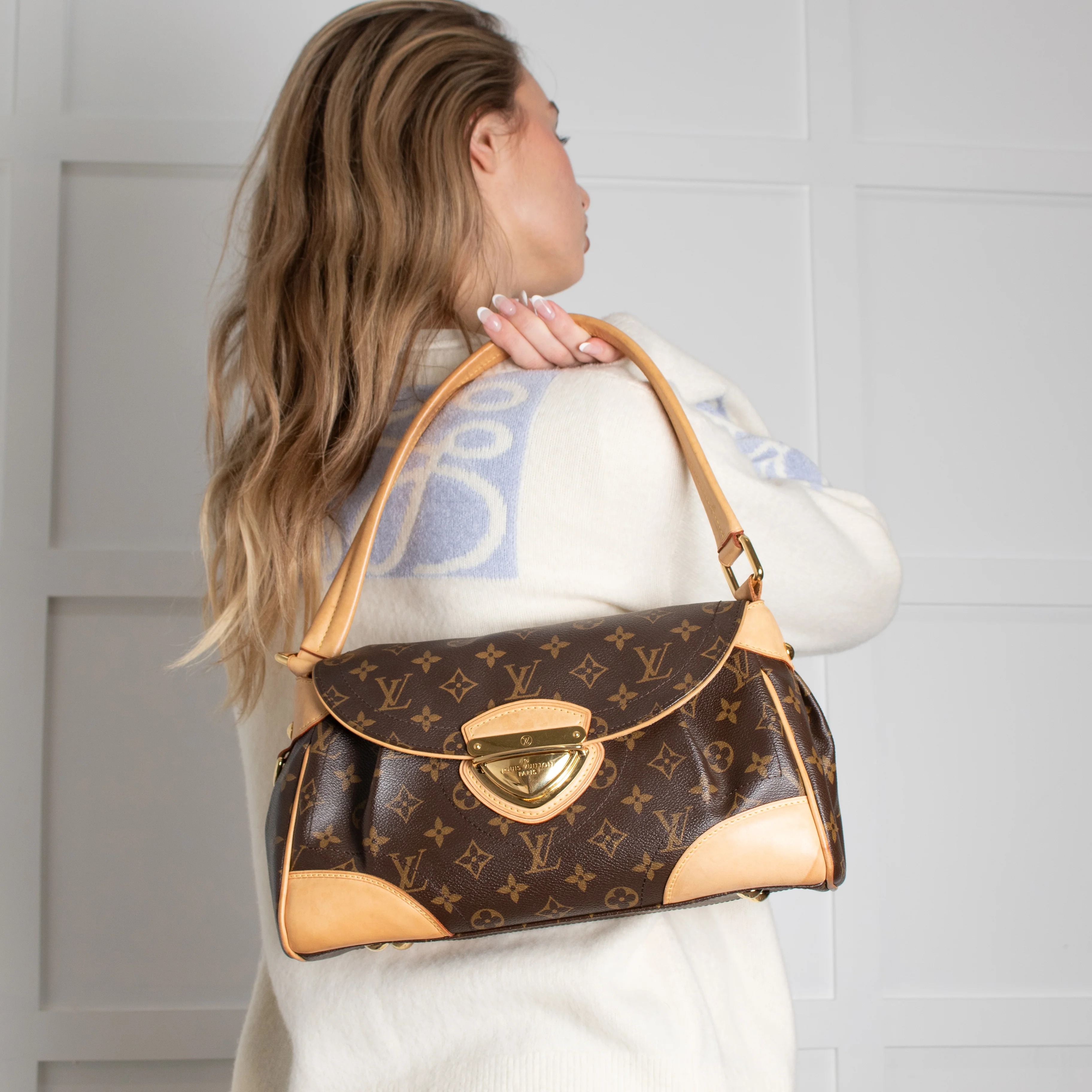 Louis Vuitton Brown Monogram Beverly MM Bag - Image 8