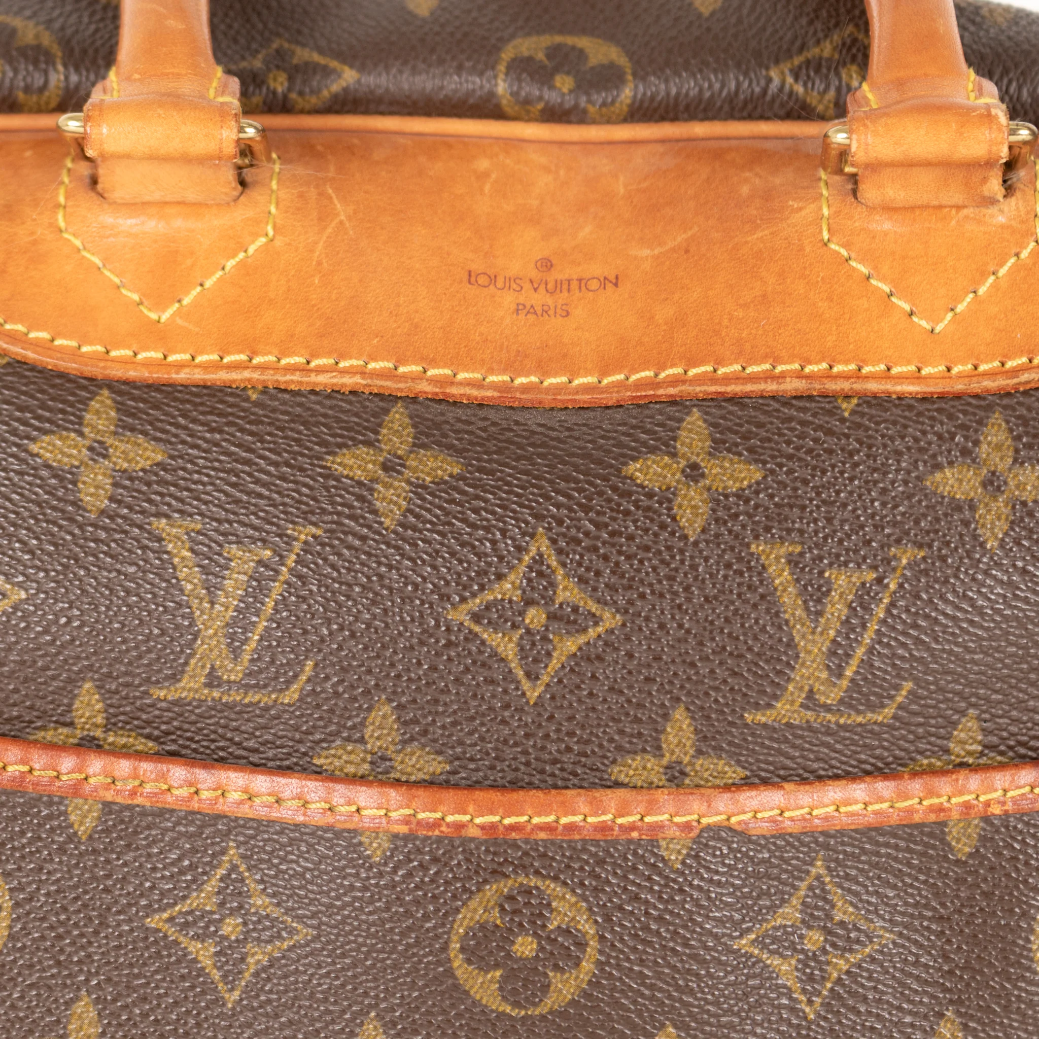 Louis Vuitton Brown Monogram Deauville Bag - Image 11