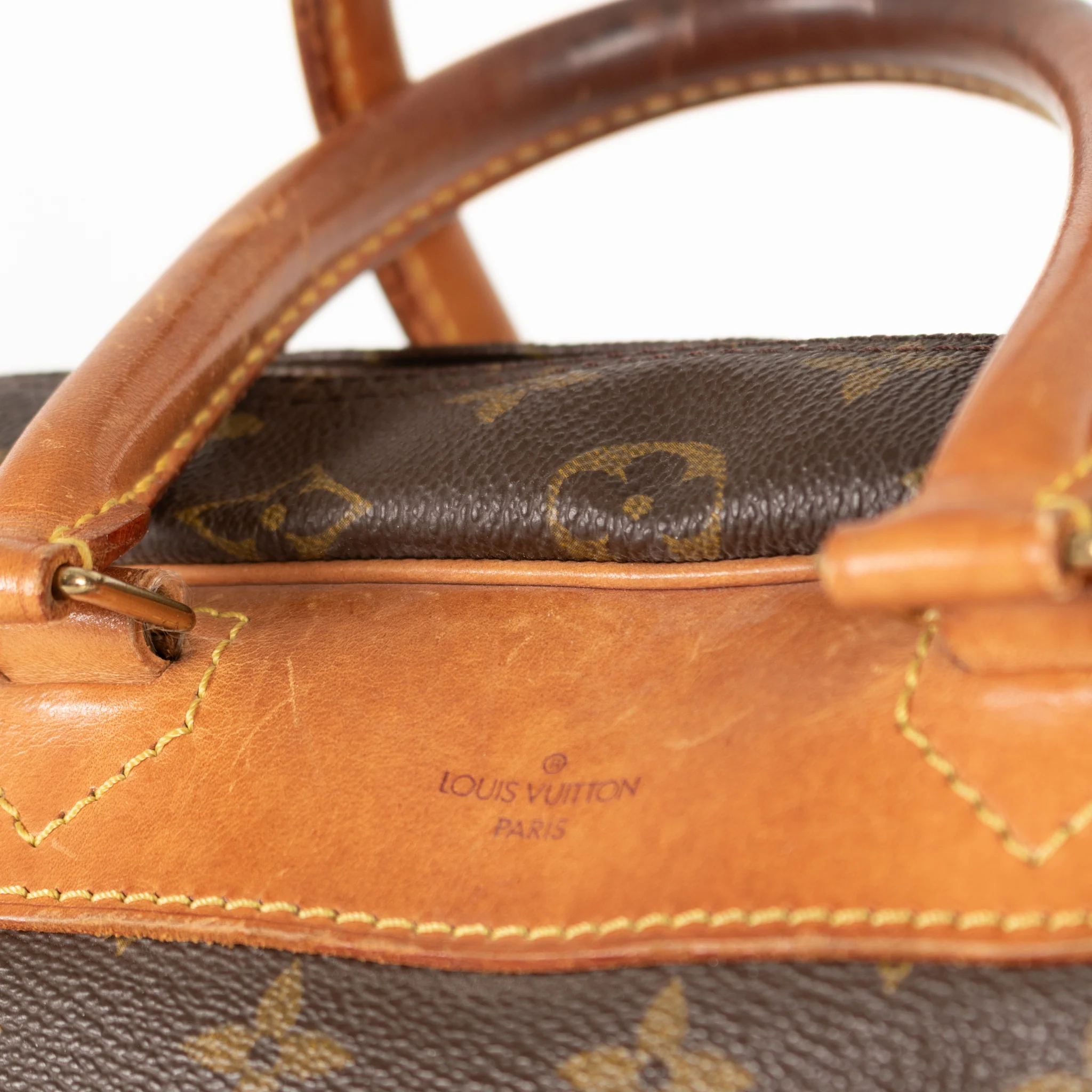 Louis Vuitton Brown Monogram Deauville Bag - Image 12