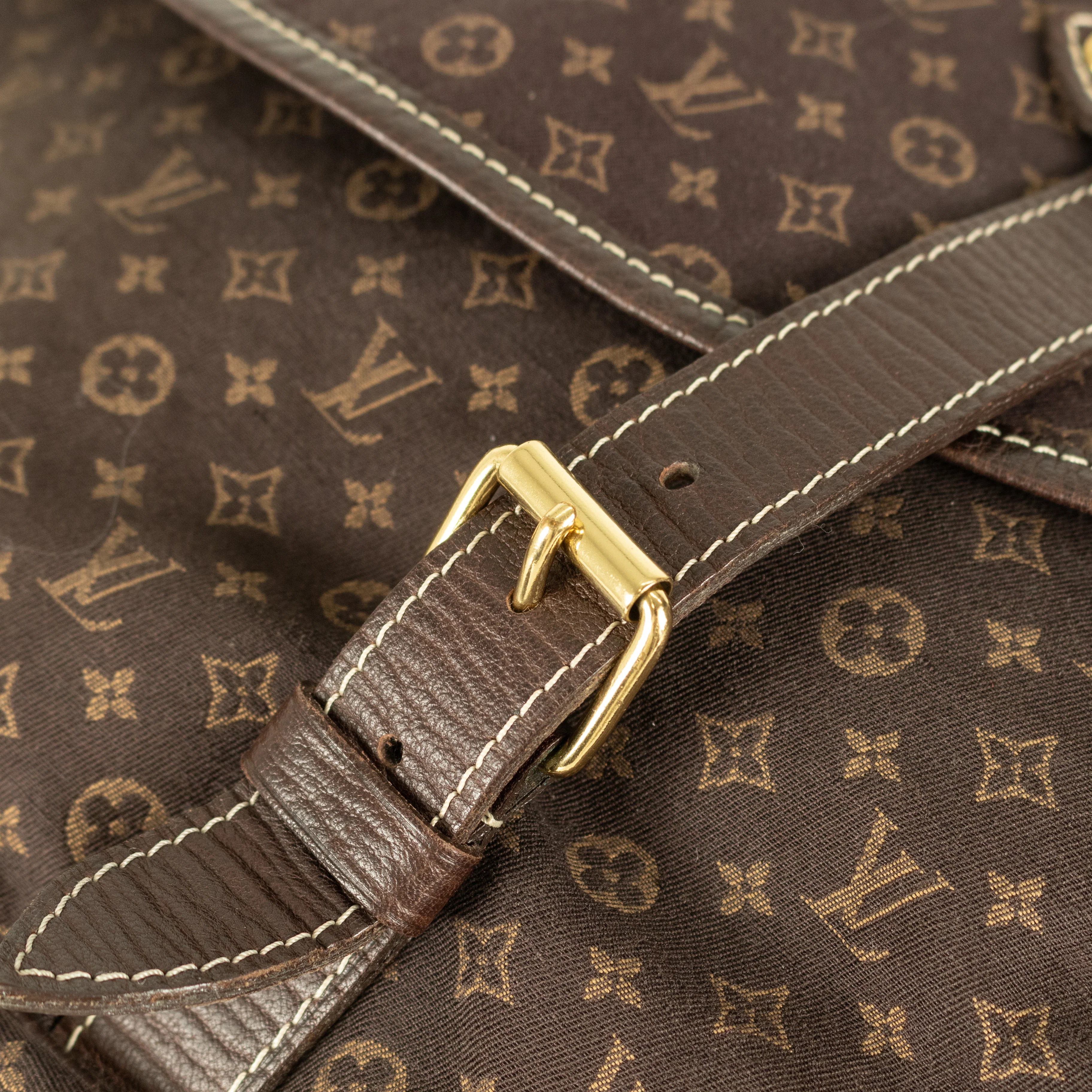 Louis Vuitton Brown Monogram Mini Lin Saumur XL Shoulder Bag - Image 13