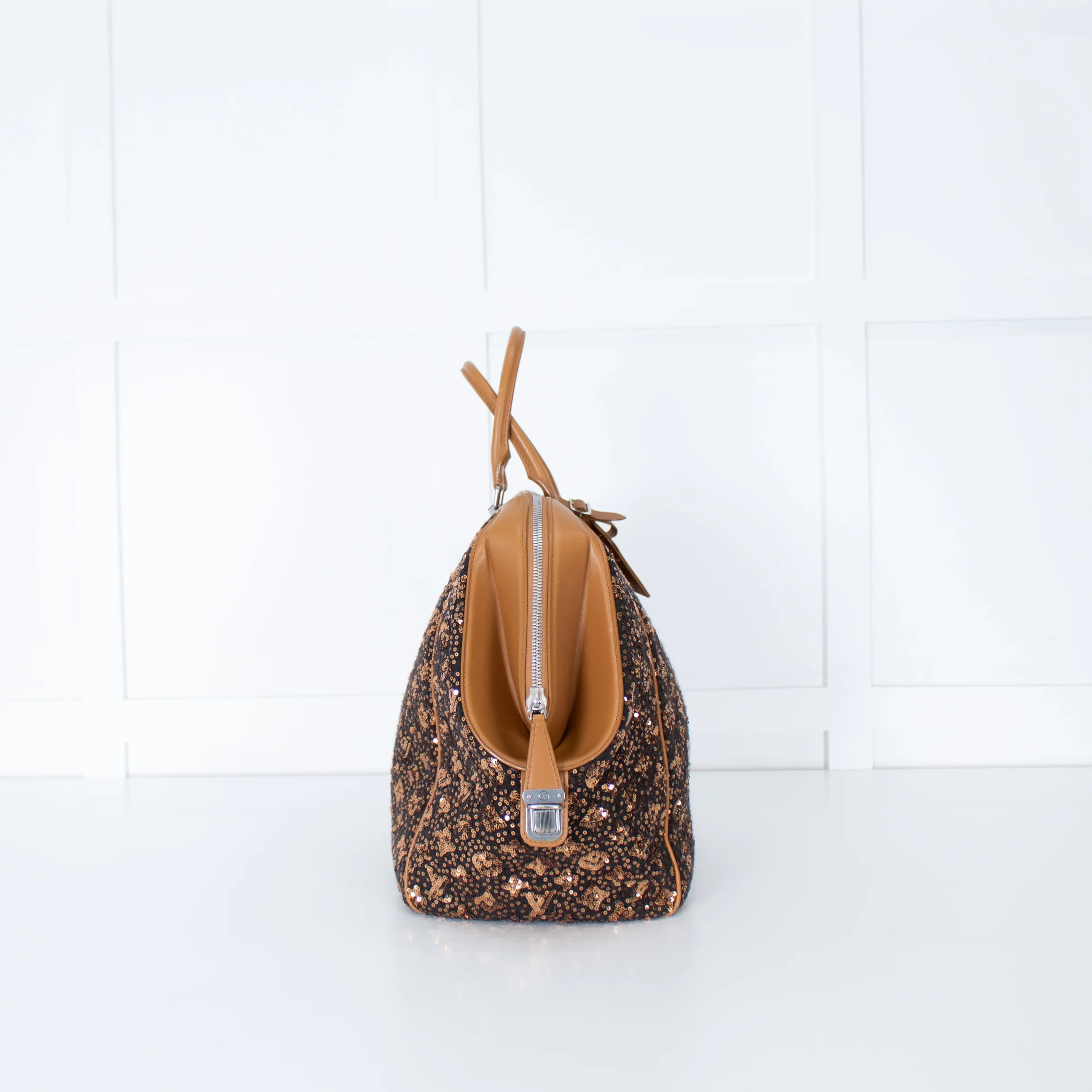 Louis Vuitton Monogram Sequin Sunshine Express North South Gold - Image 3