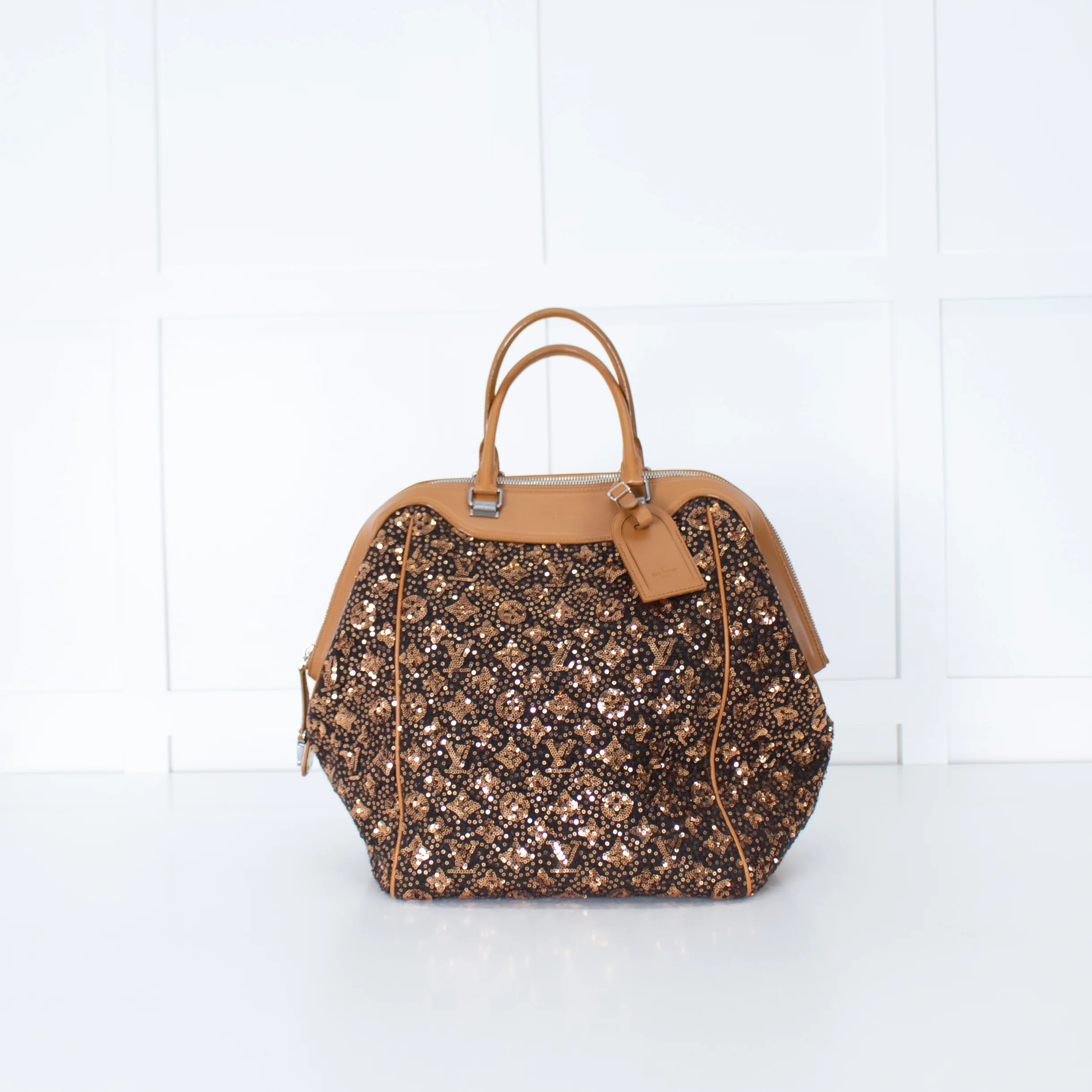 Louis Vuitton Monogram Sequin Sunshine Express North South Gold - Image 8