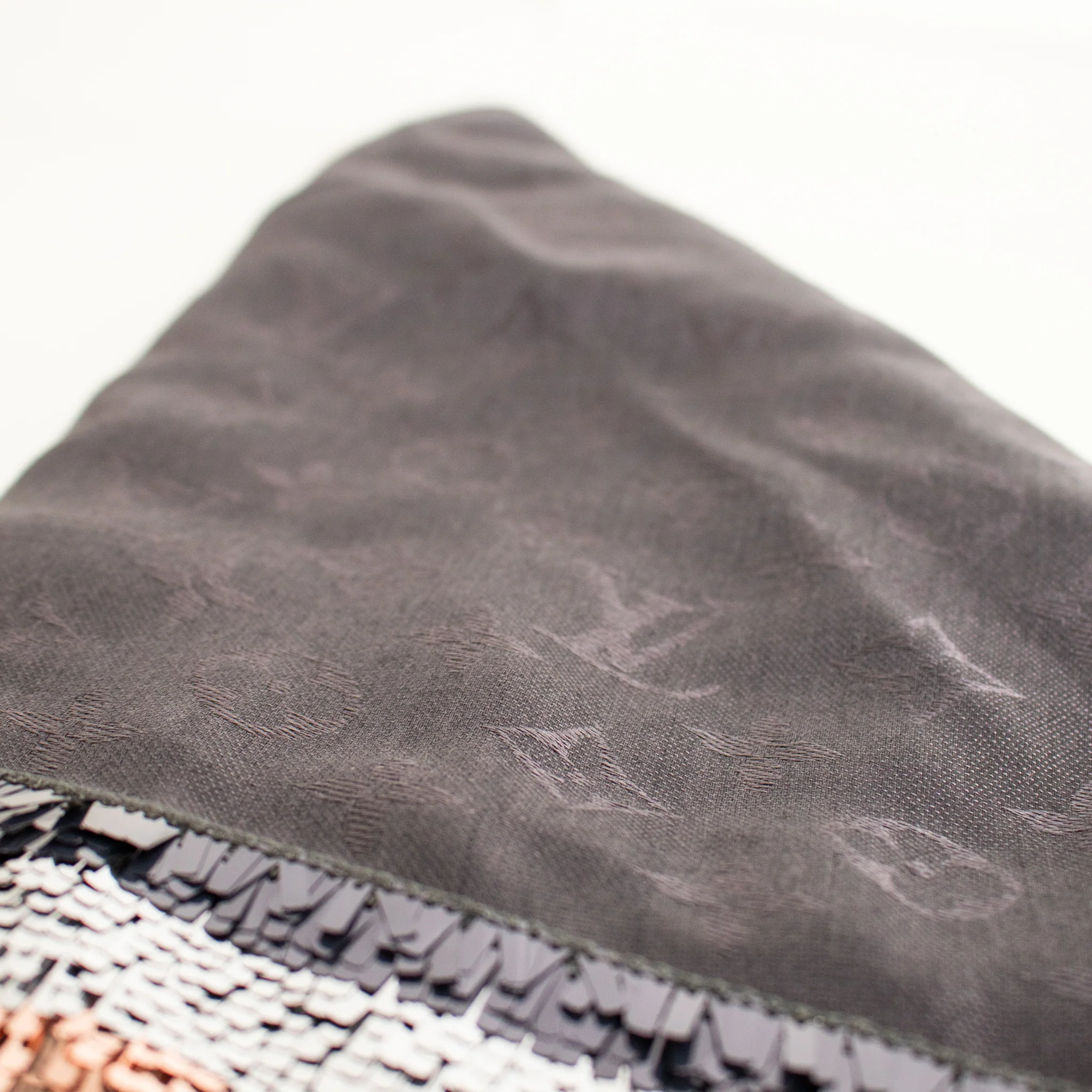 Louis Vuitton Grey Monogram Sequined Scarf - Image 11