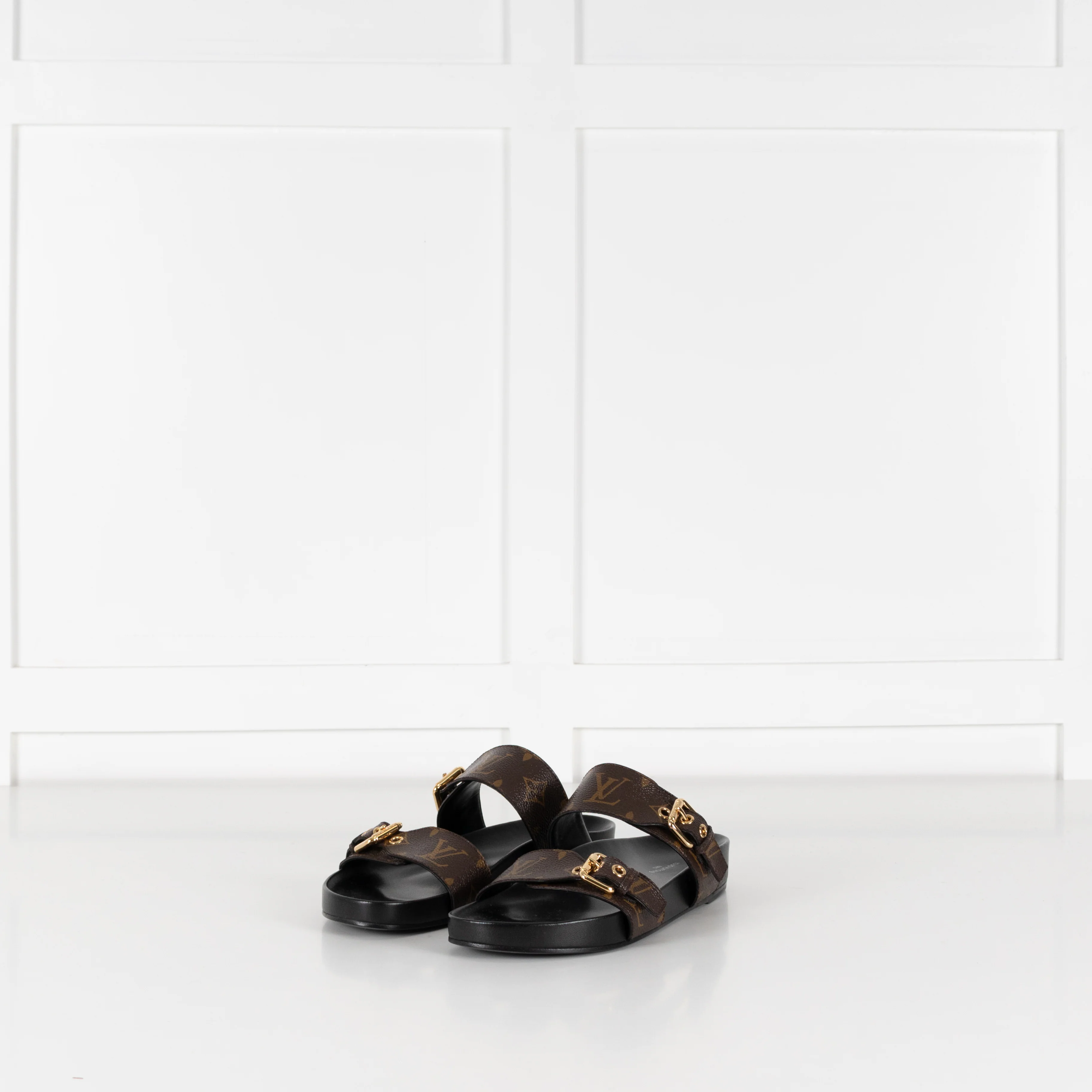 Louis Vuitton Monogram Bom Dia Buckle Strap Sandals