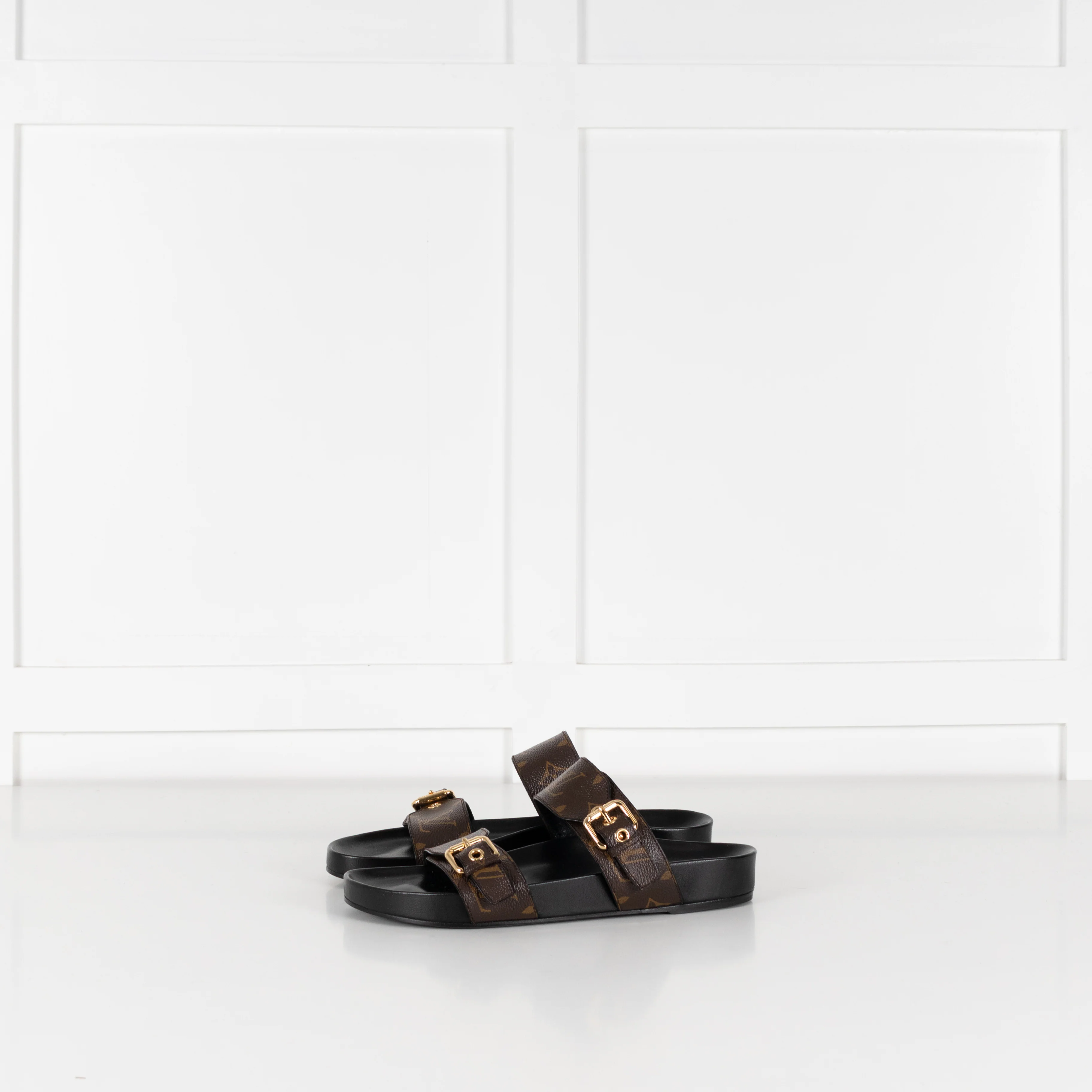 Louis Vuitton Monogram Bom Dia Buckle Strap Sandals - Image 4