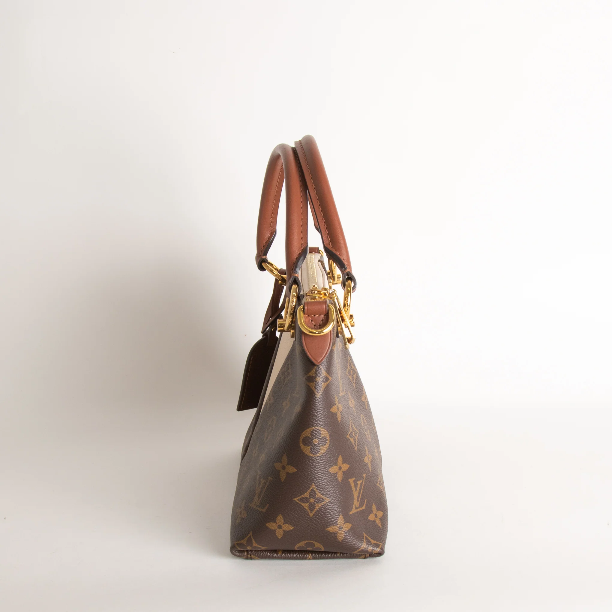 Louis Vuitton Monogram Cream V BB Tote - Image 6