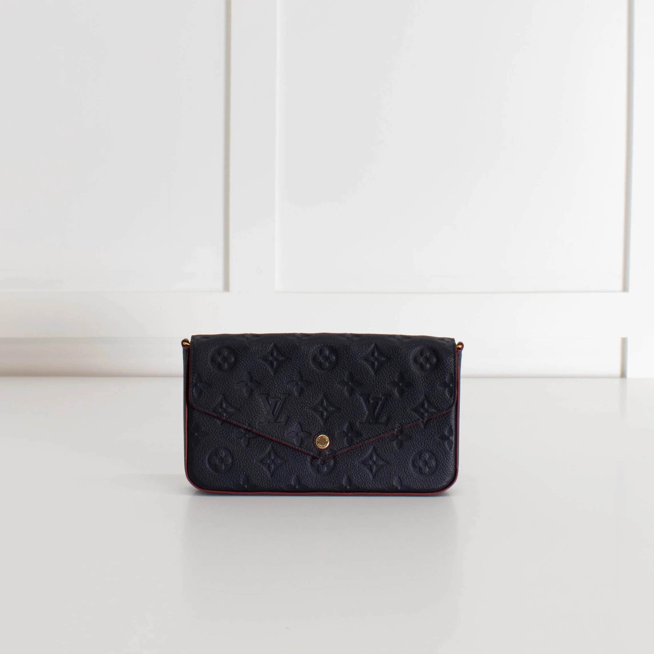 Louis Vuitton Navy Monogram Felicie Pochette Bag