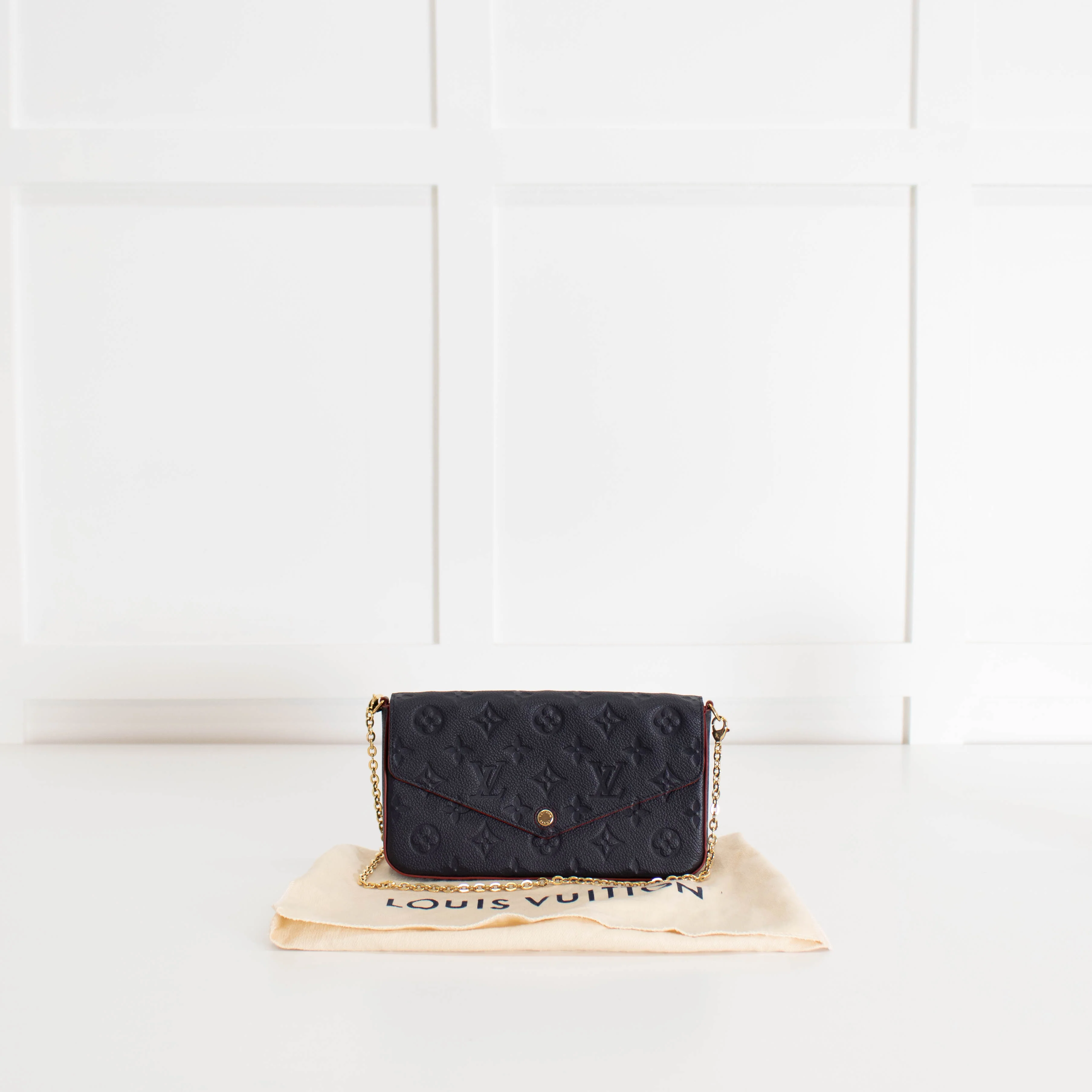 Louis Vuitton Navy Monogram Felicie Pochette Bag - Image 10